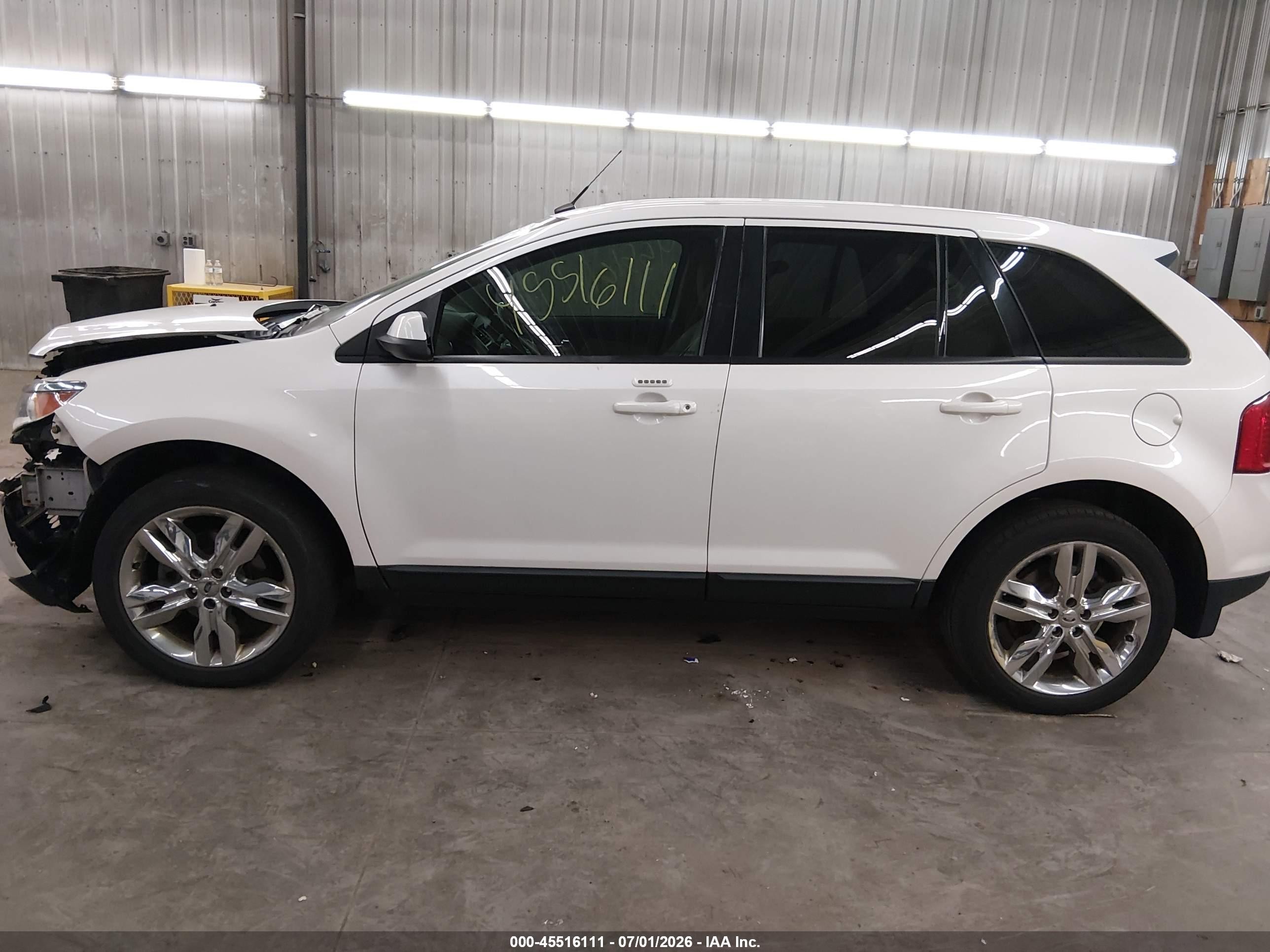 2013 Ford Edge Sel Белый vin: 2FMDK4JC9DBA25930