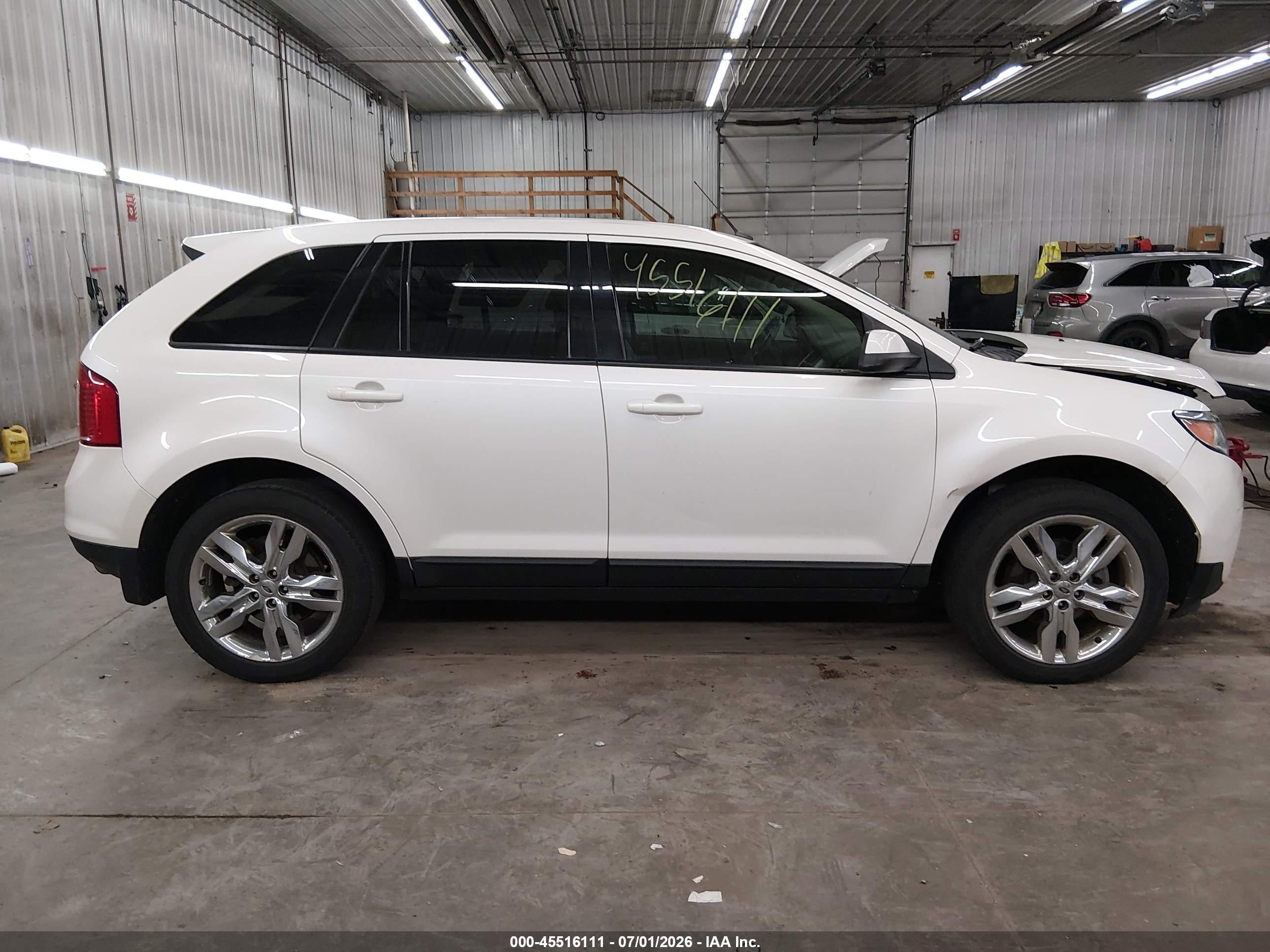 2013 Ford Edge Sel Белый vin: 2FMDK4JC9DBA25930