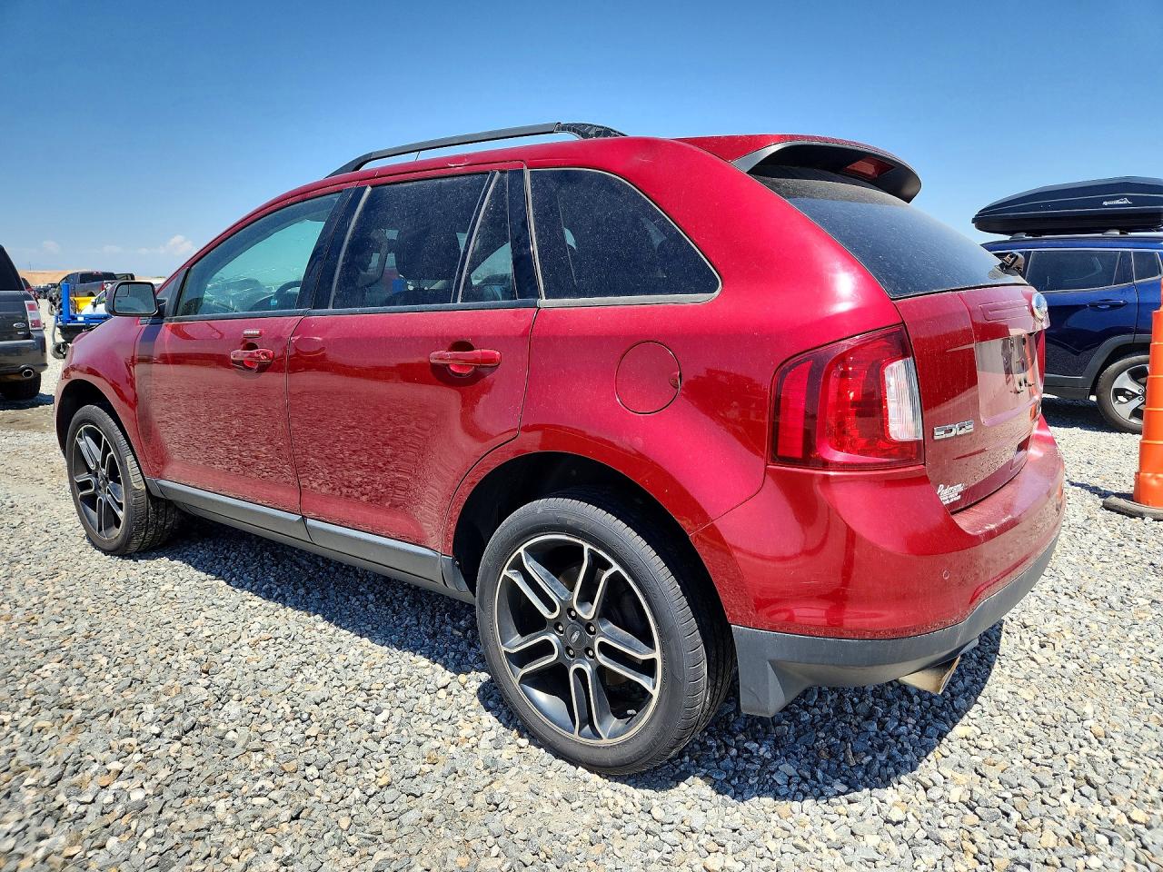 2013 Ford Edge Sel Red vin: 2FMDK4JC9DBA48284