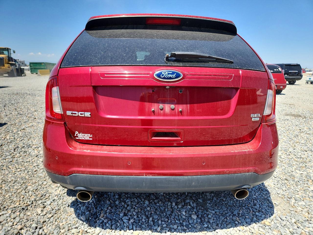 2013 Ford Edge Sel Red vin: 2FMDK4JC9DBA48284