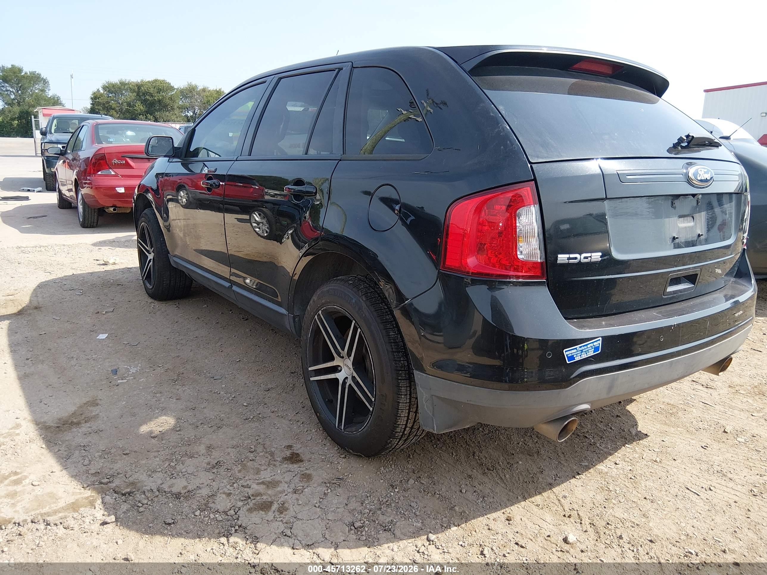 2013 Ford Edge Sel Black vin: 2FMDK4JC9DBA51024