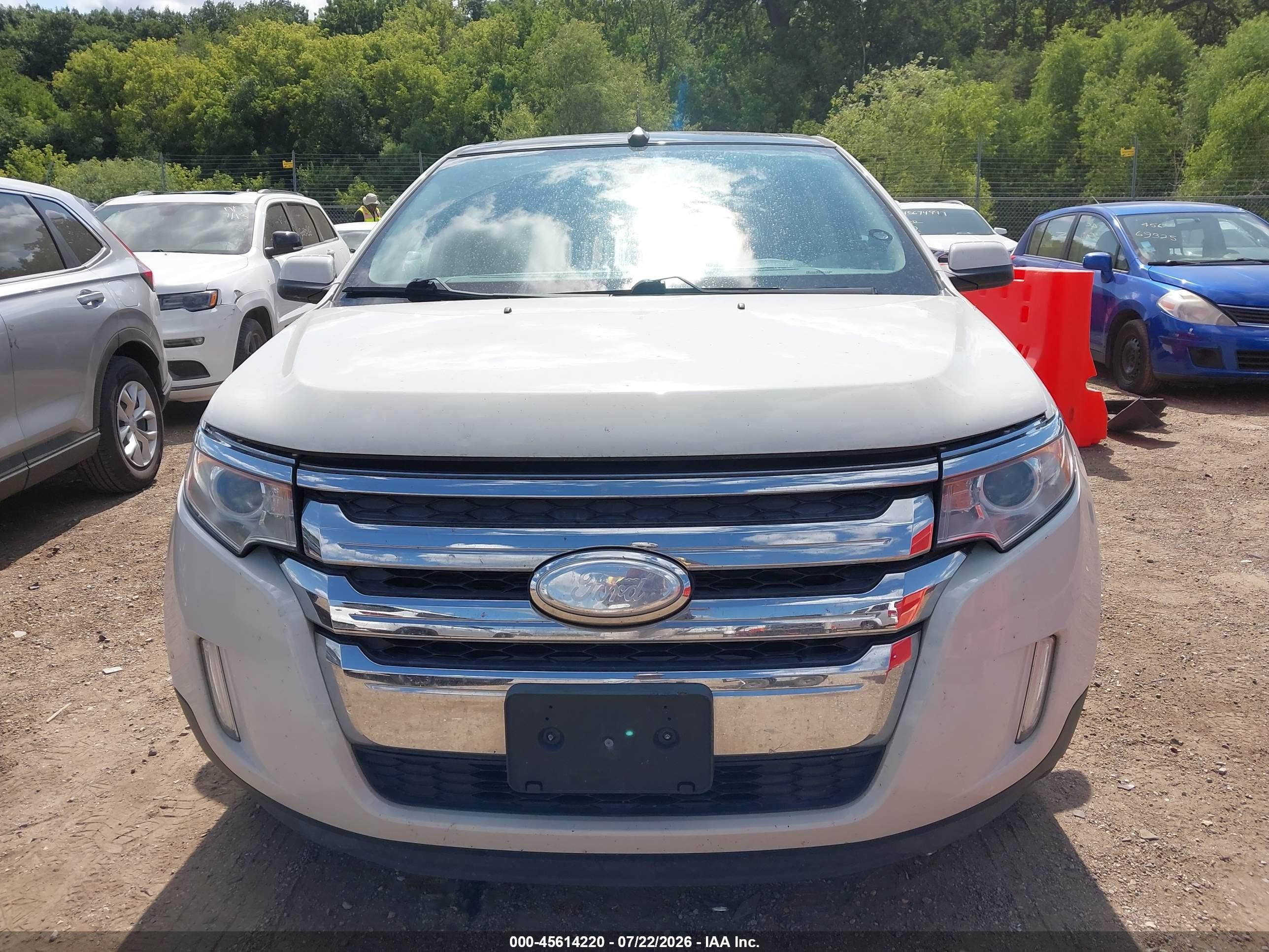 2013 Ford Edge Sel White vin: 2FMDK4JC9DBA56076