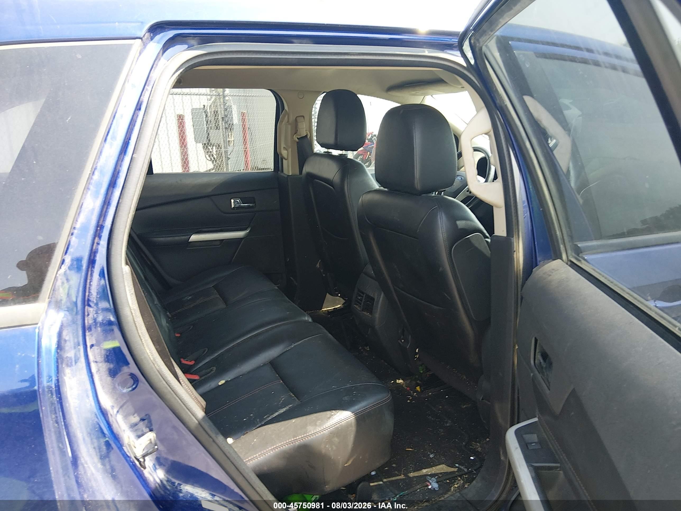 2013 Ford Edge Sel Blue vin: 2FMDK4JC9DBA60581