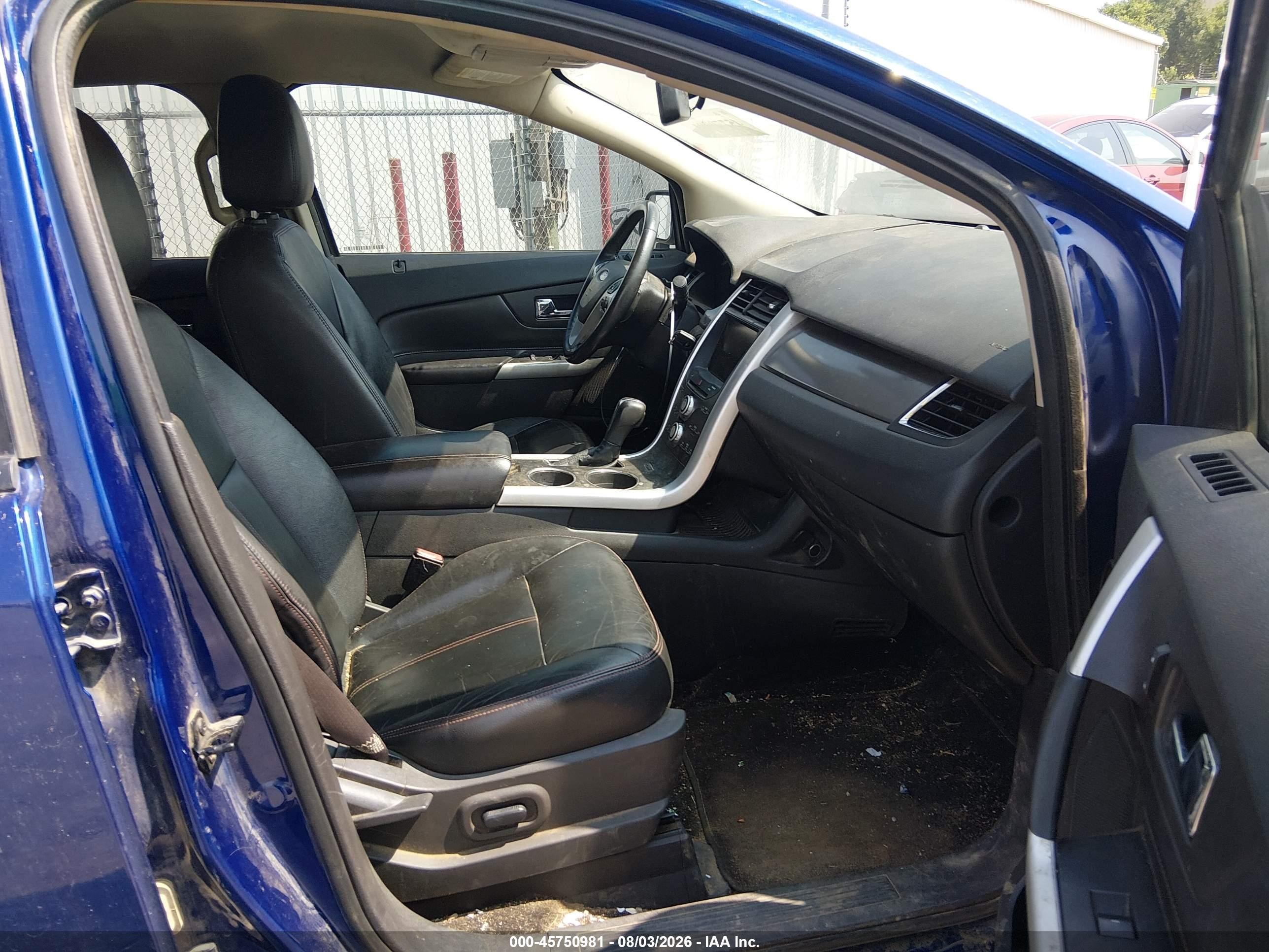 2013 Ford Edge Sel Blue vin: 2FMDK4JC9DBA60581