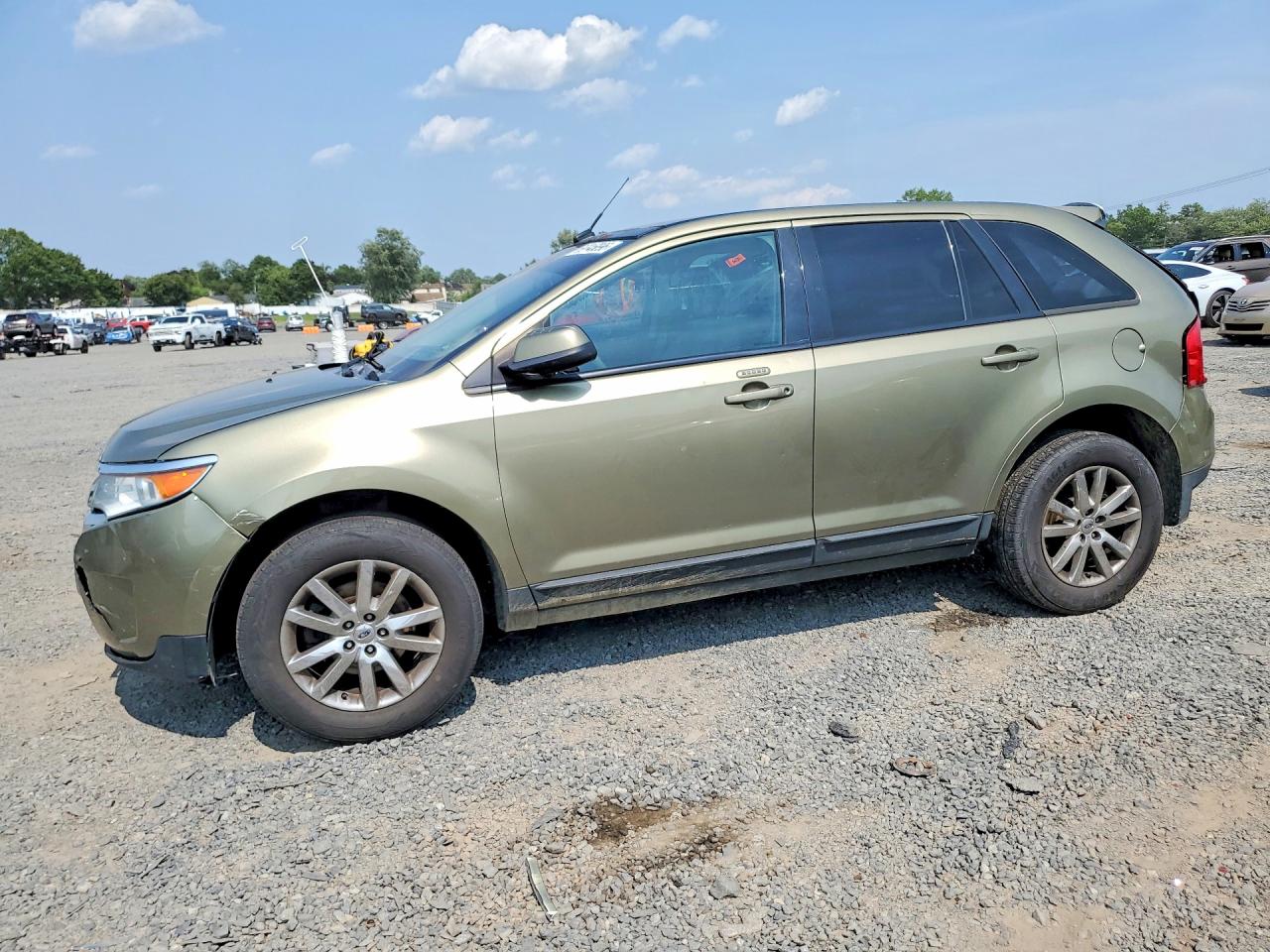2013 Ford Edge Sel Green vin: 2FMDK4JC9DBB40768