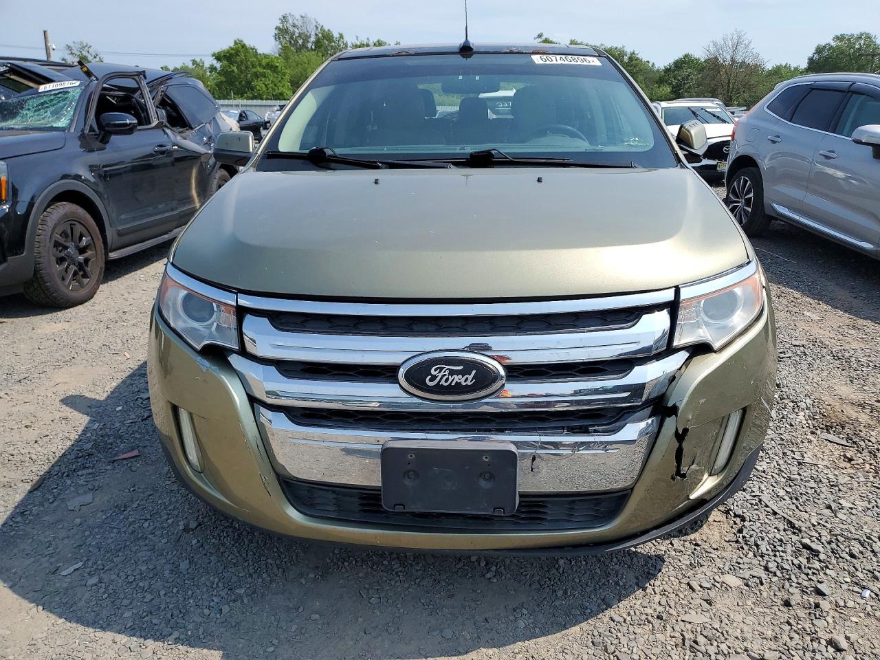 2013 Ford Edge Sel Green vin: 2FMDK4JC9DBB40768