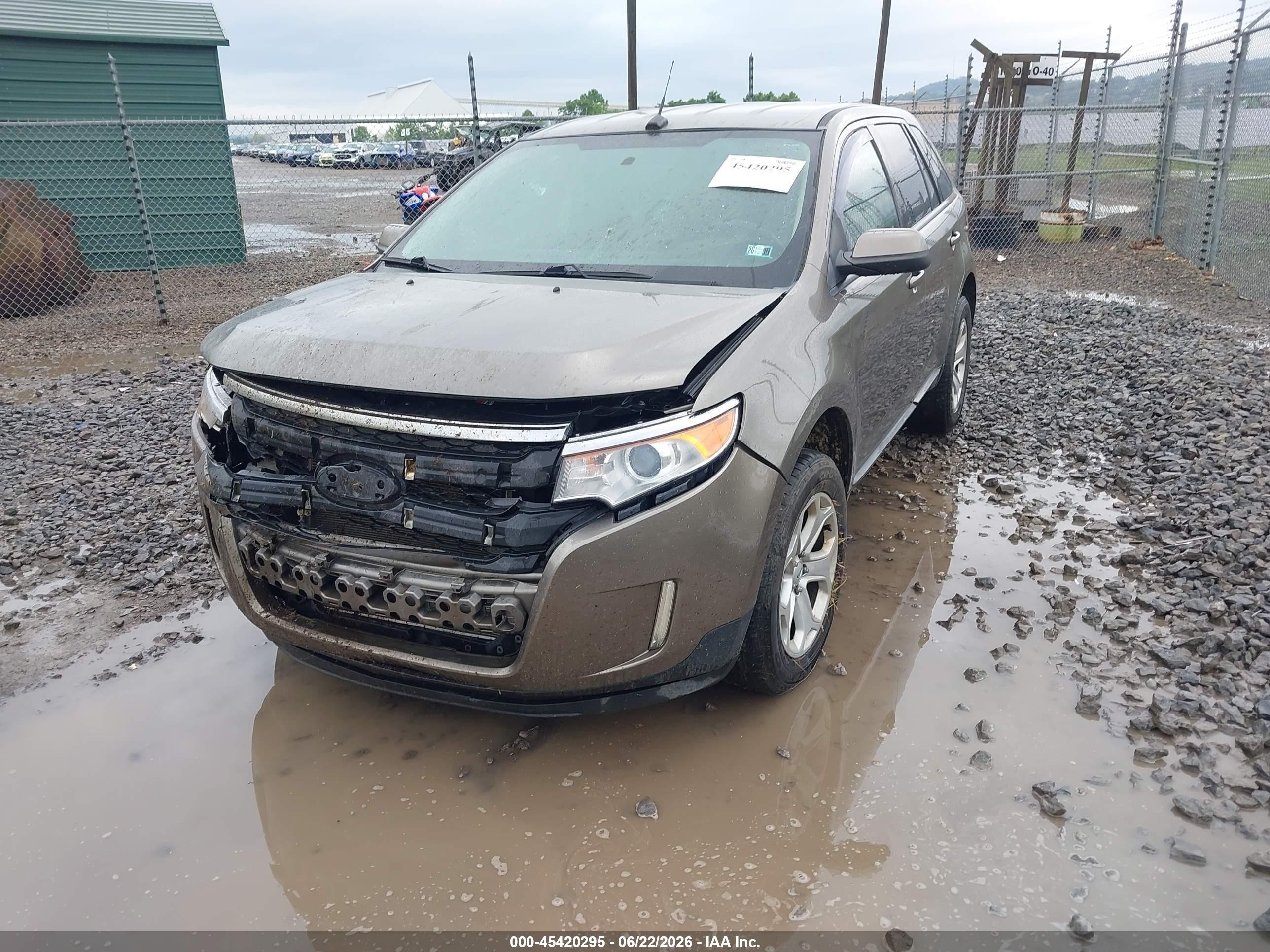 2013 Ford Edge Sel Brown vin: 2FMDK4JC9DBB42746
