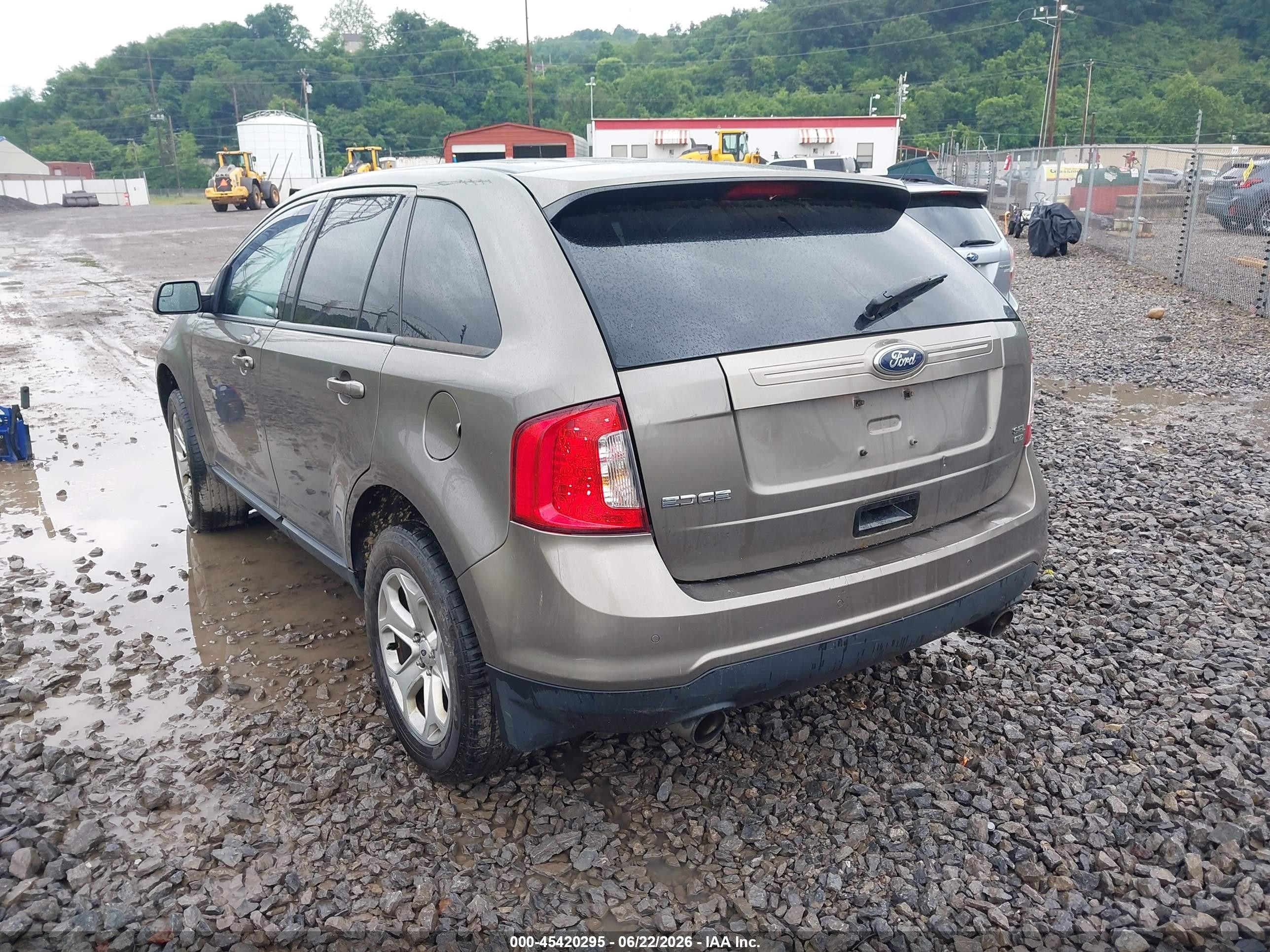 2013 Ford Edge Sel Brown vin: 2FMDK4JC9DBB42746