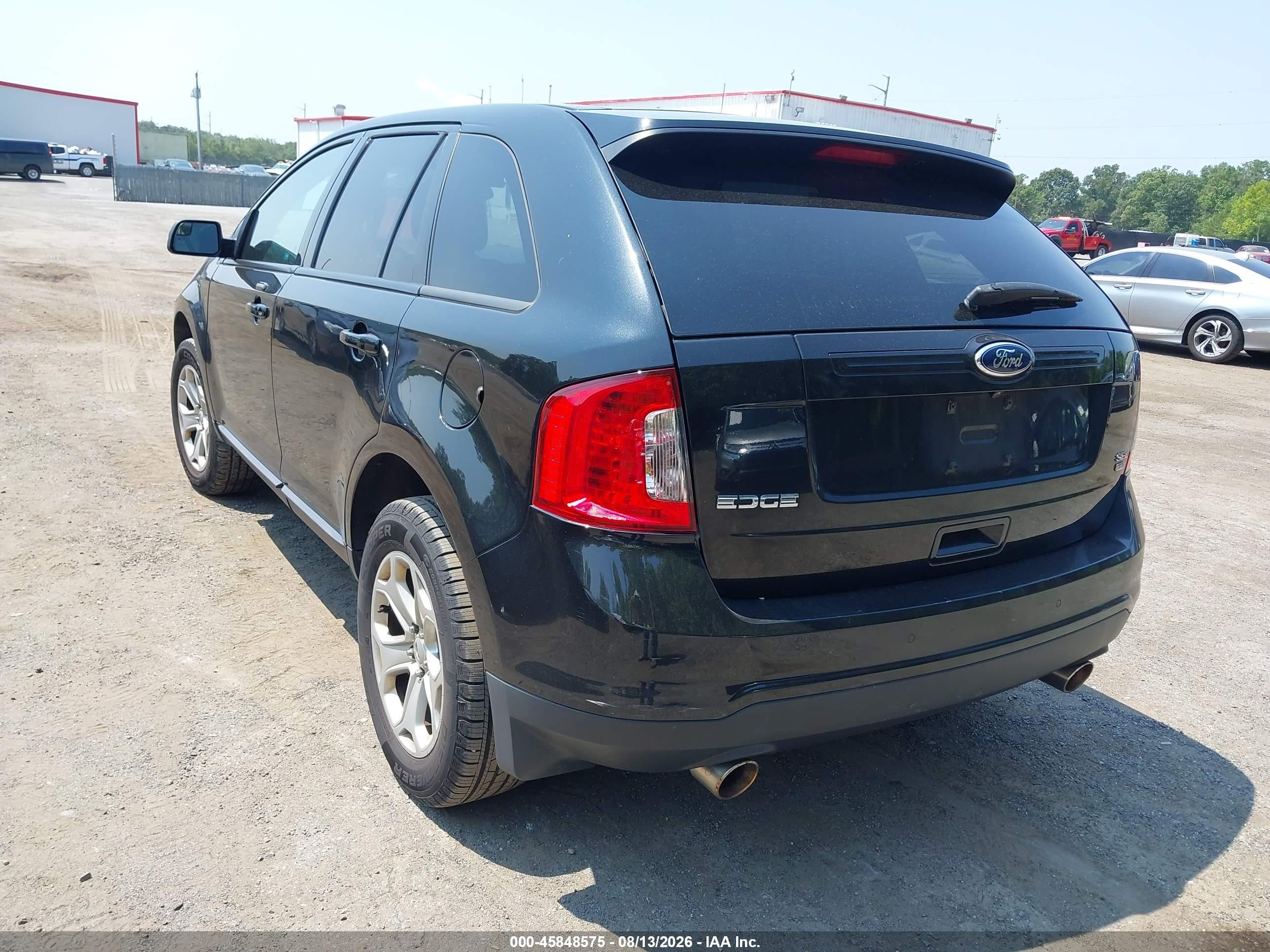 2013 Ford Edge Sel Black vin: 2FMDK4JC9DBB68859
