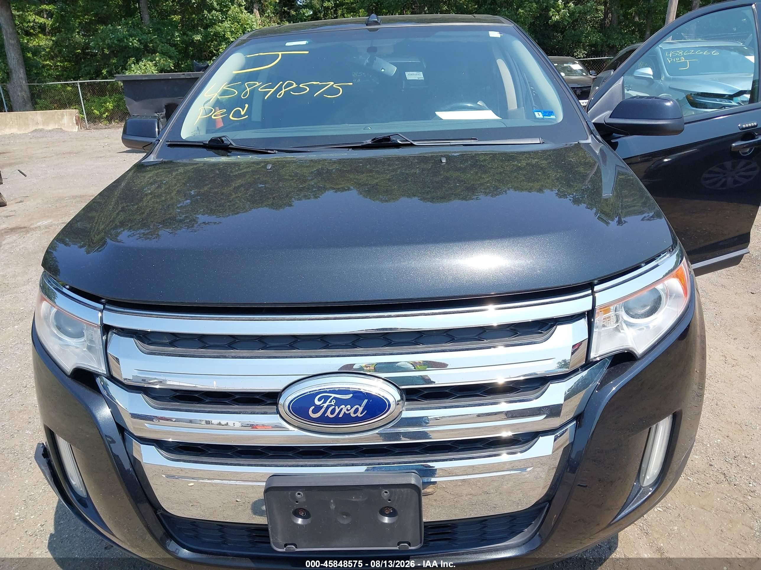 2013 Ford Edge Sel Black vin: 2FMDK4JC9DBB68859