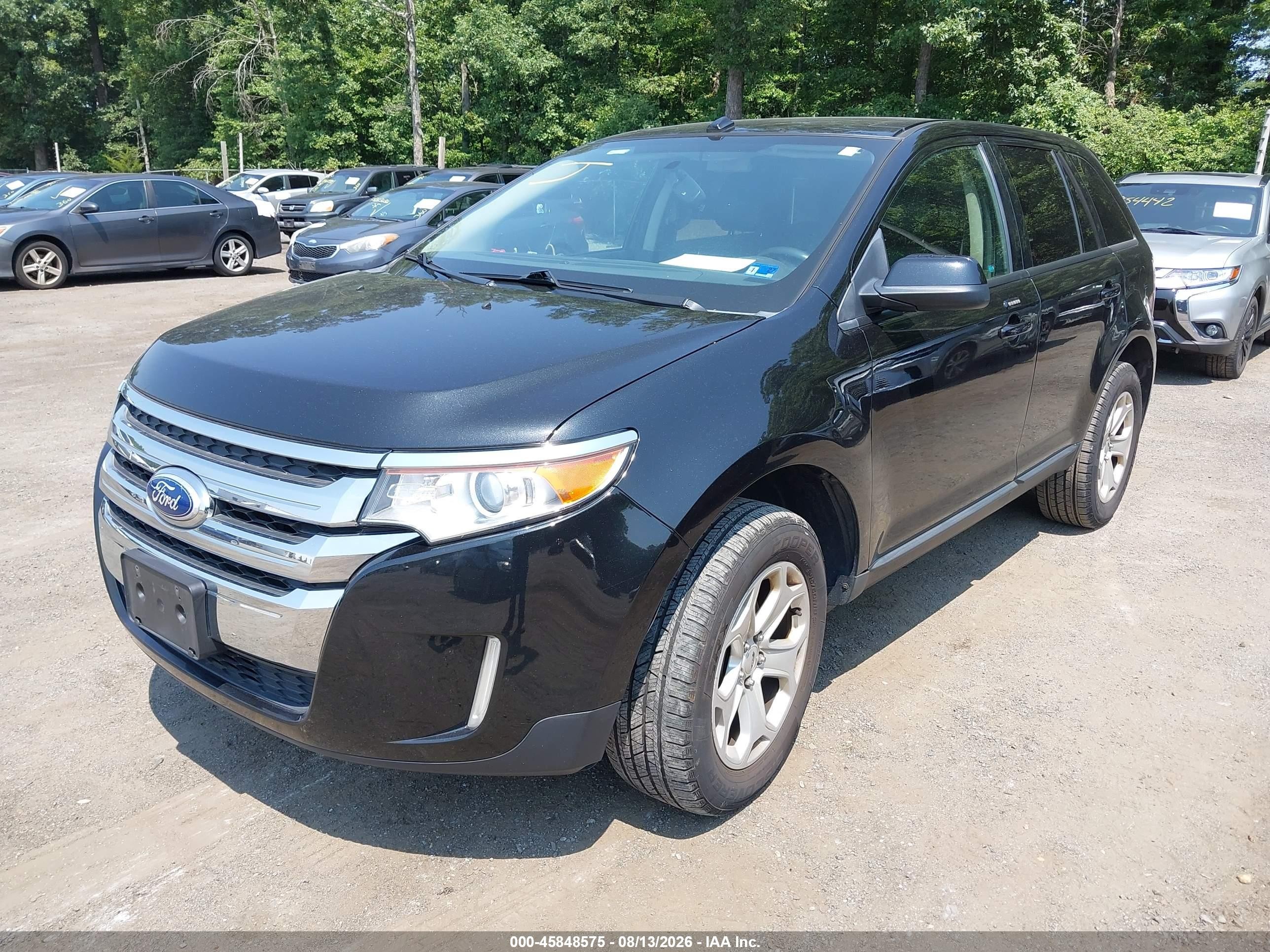 2013 Ford Edge Sel Black vin: 2FMDK4JC9DBB68859