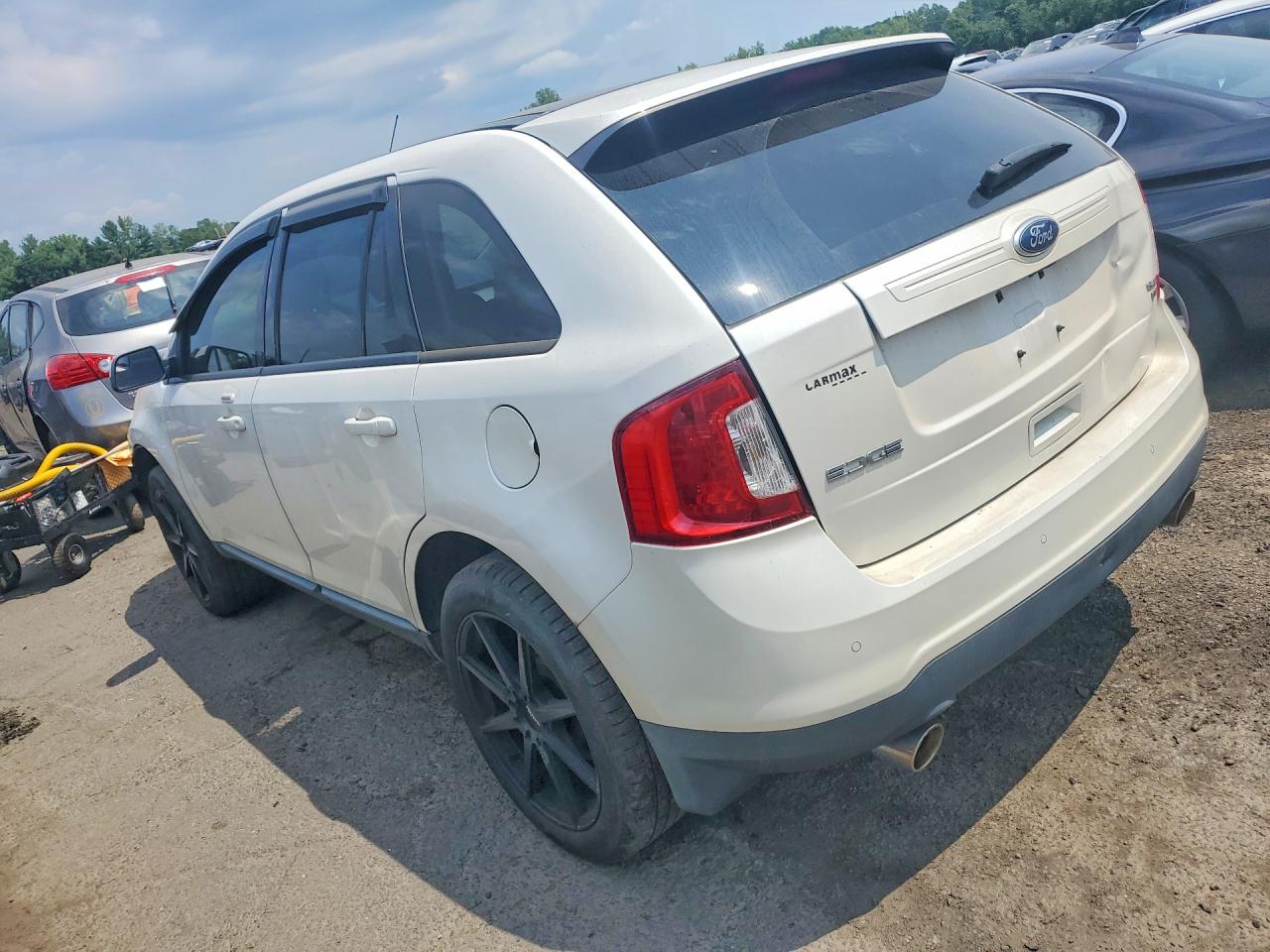 2013 Ford Edge Sel White vin: 2FMDK4JC9DBB89212