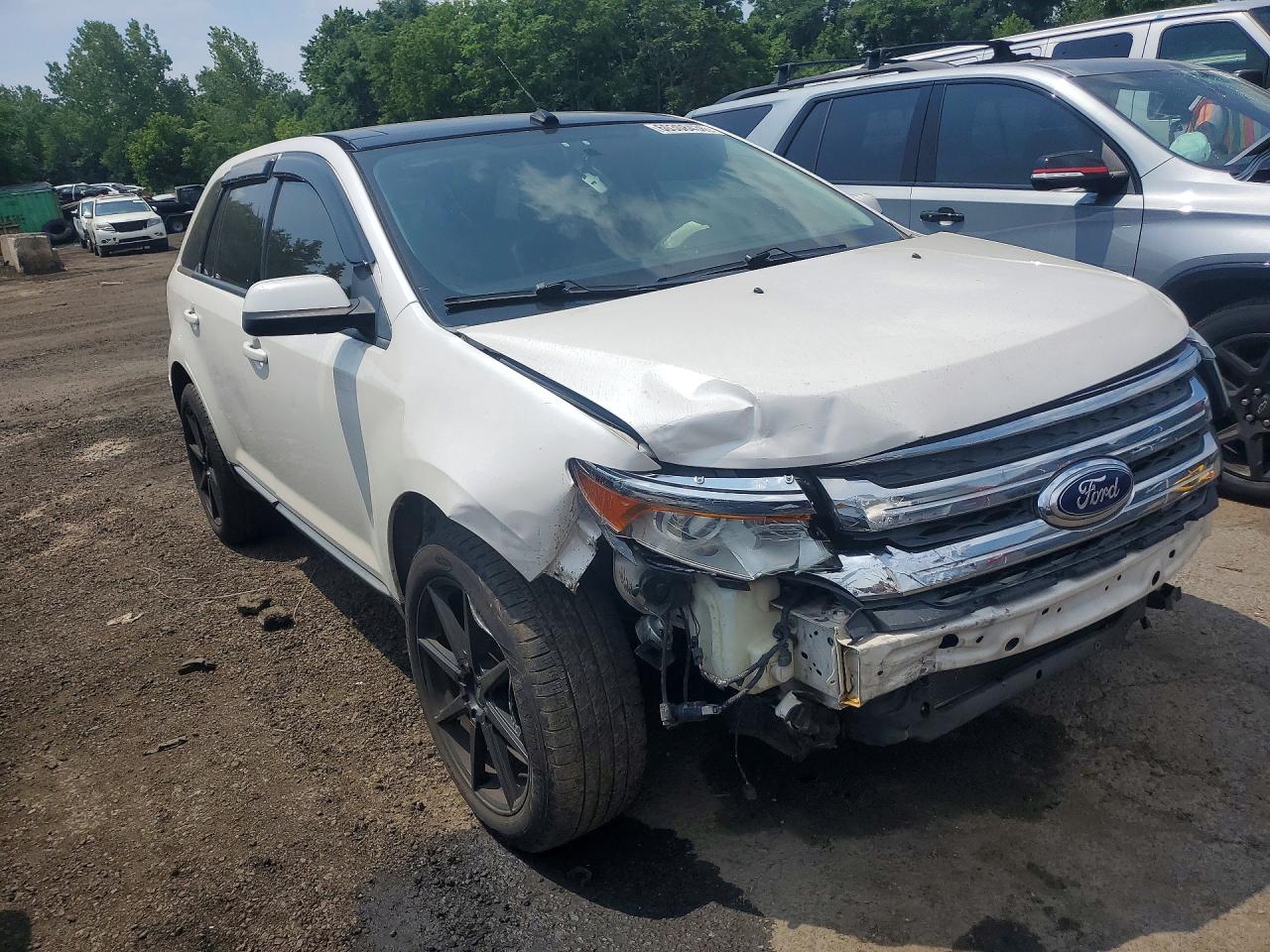 2013 Ford Edge Sel White vin: 2FMDK4JC9DBB89212