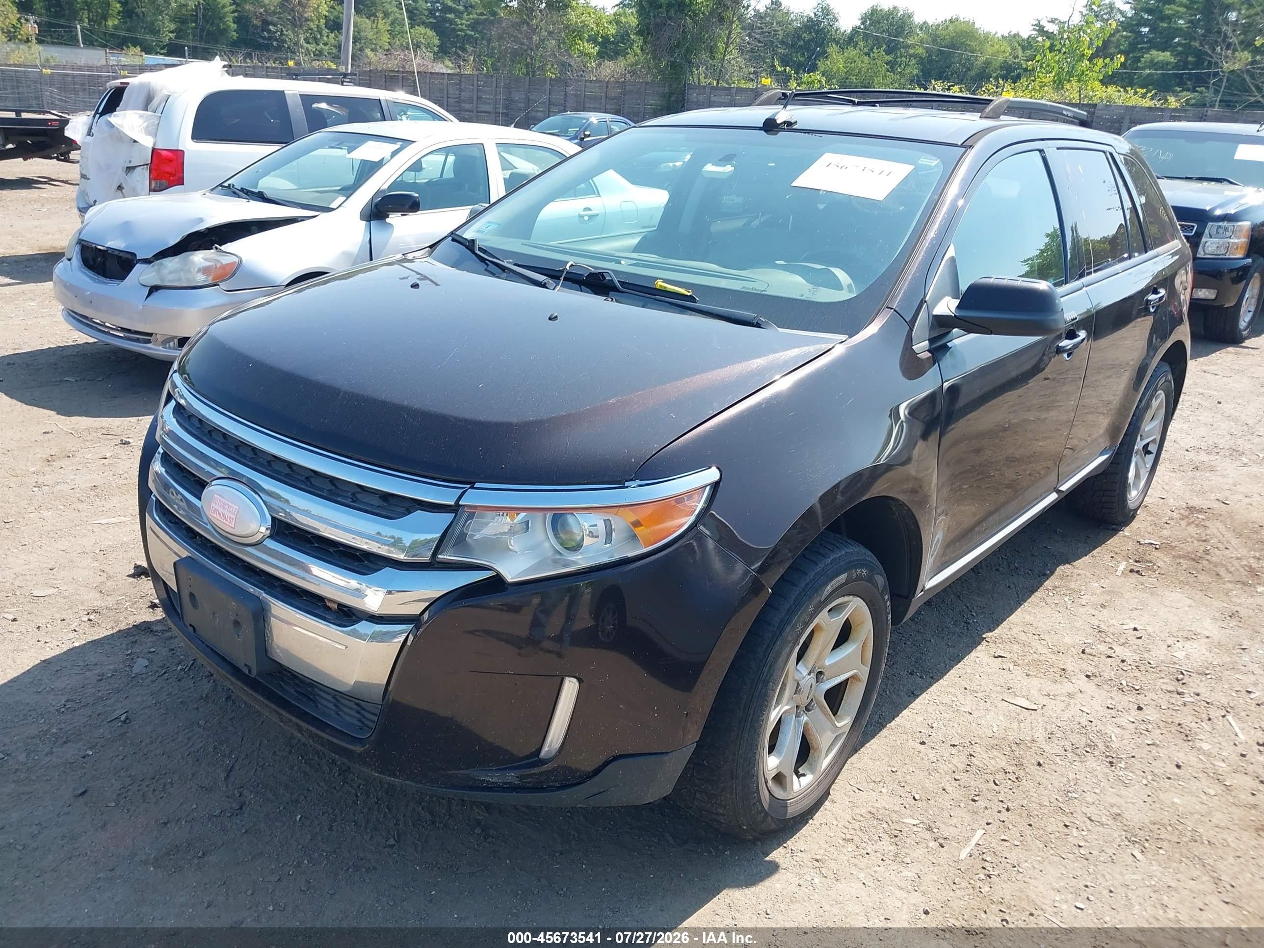 2013 Ford Edge Sel Brown vin: 2FMDK4JC9DBB97505