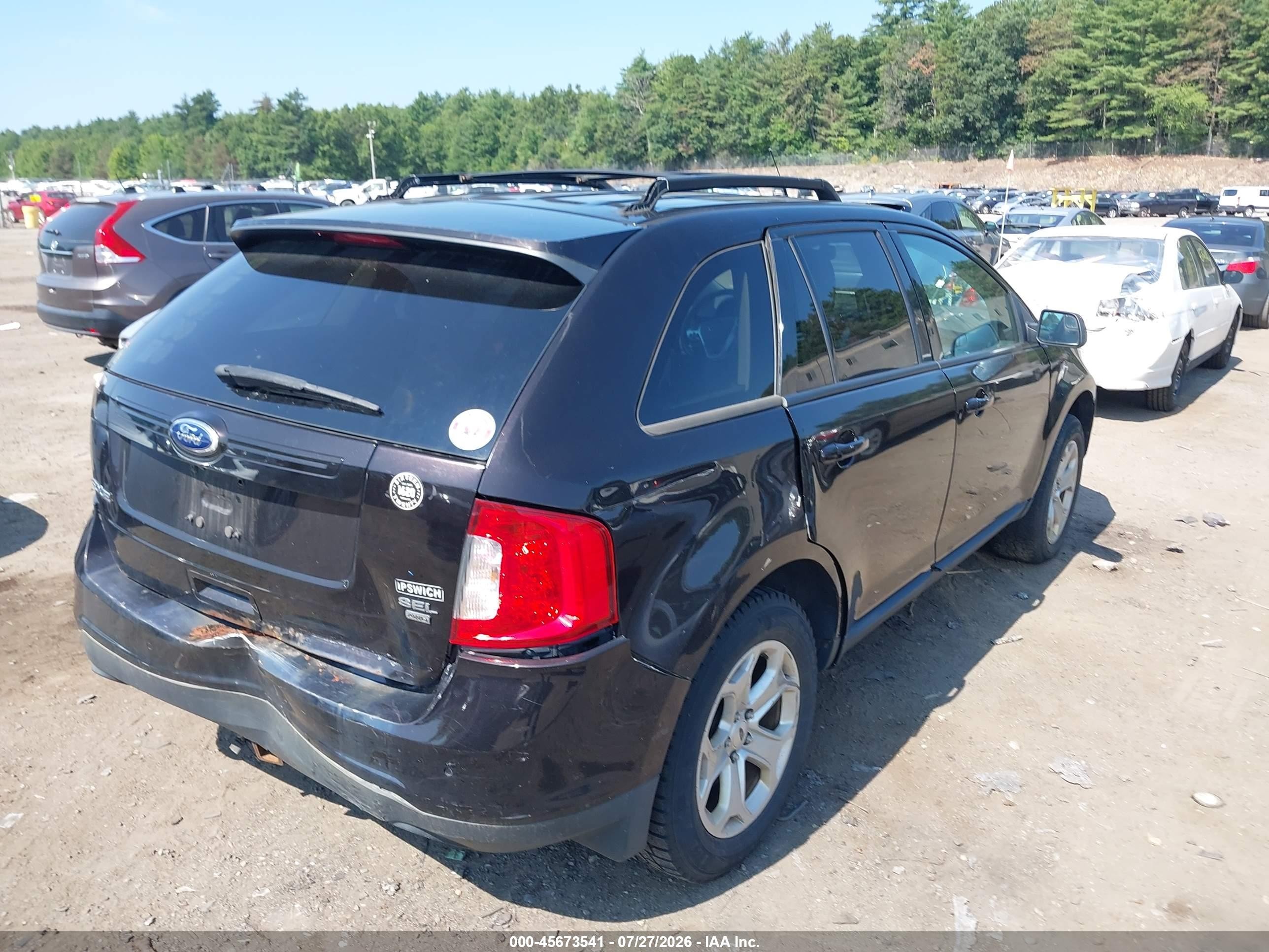 2013 Ford Edge Sel Brown vin: 2FMDK4JC9DBB97505