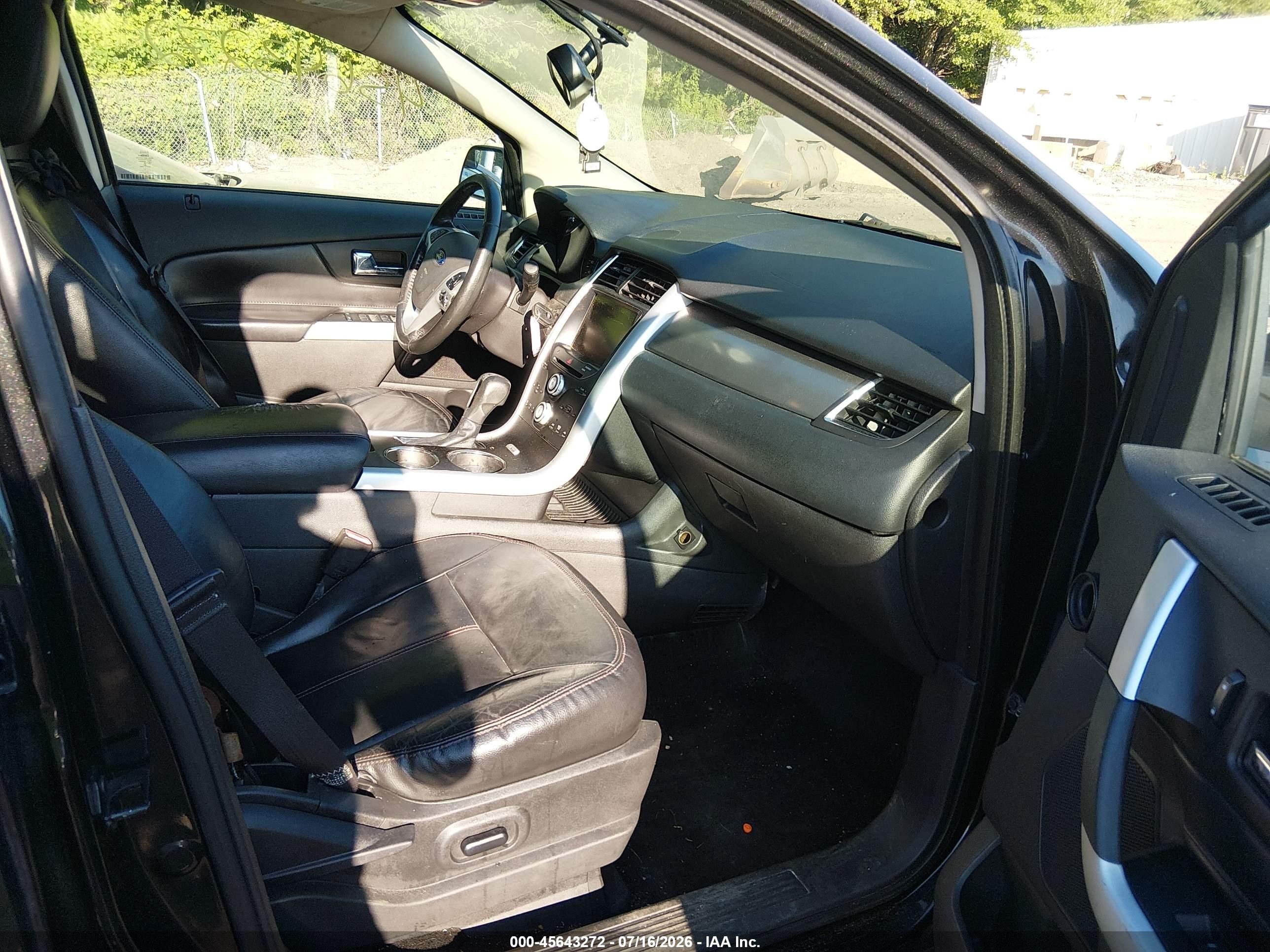 2013 Ford Edge Sel Черный vin: 2FMDK4JC9DBC20278