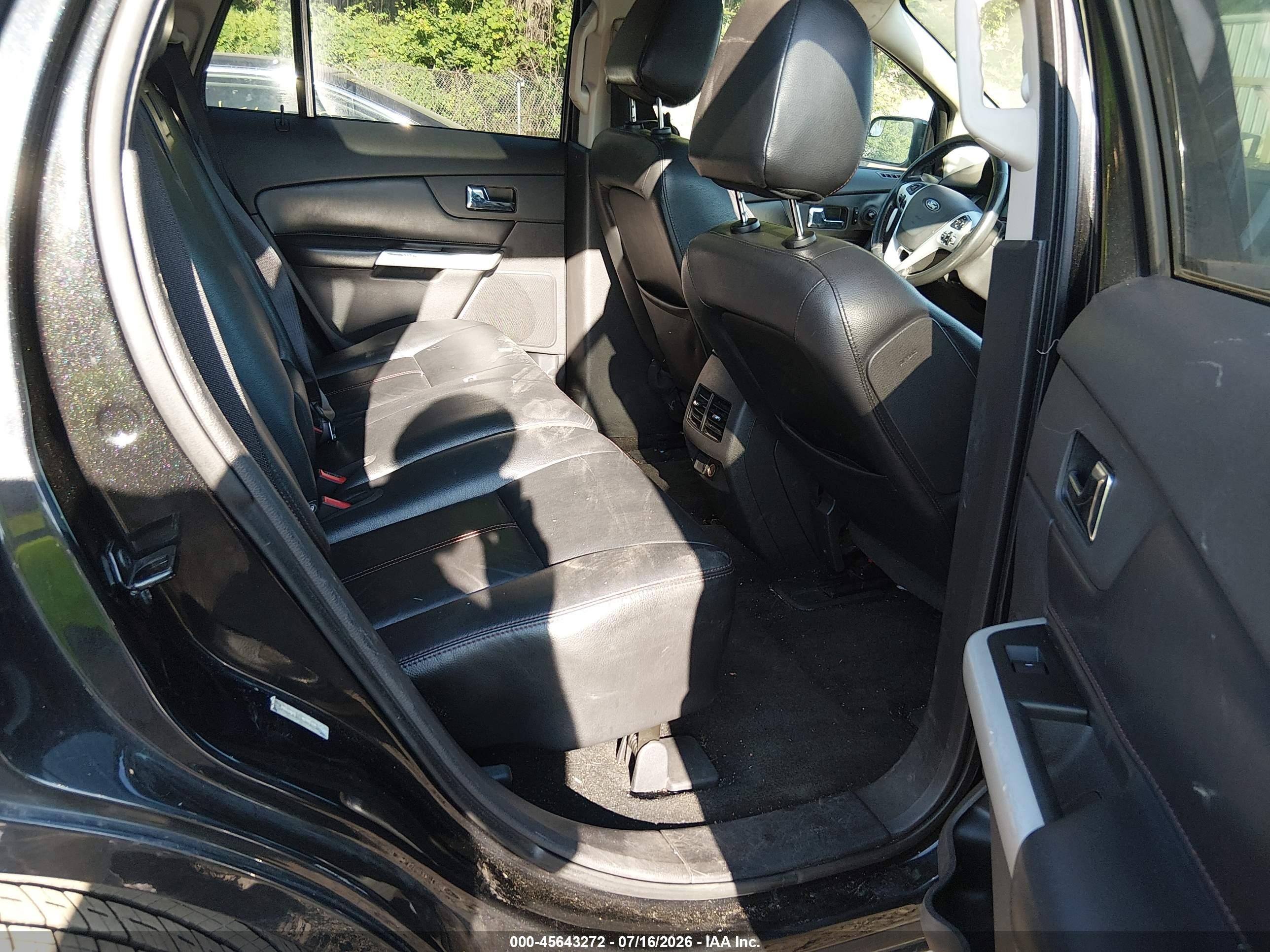 2013 Ford Edge Sel Черный vin: 2FMDK4JC9DBC20278