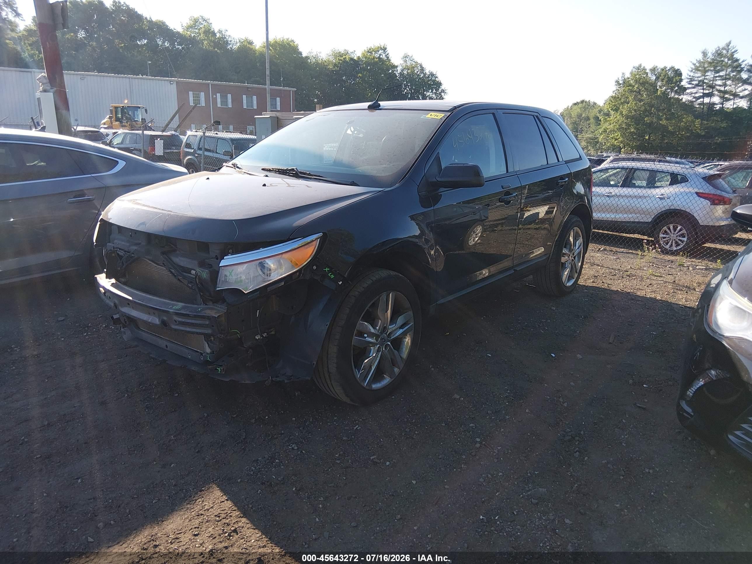 2013 Ford Edge Sel Черный vin: 2FMDK4JC9DBC20278