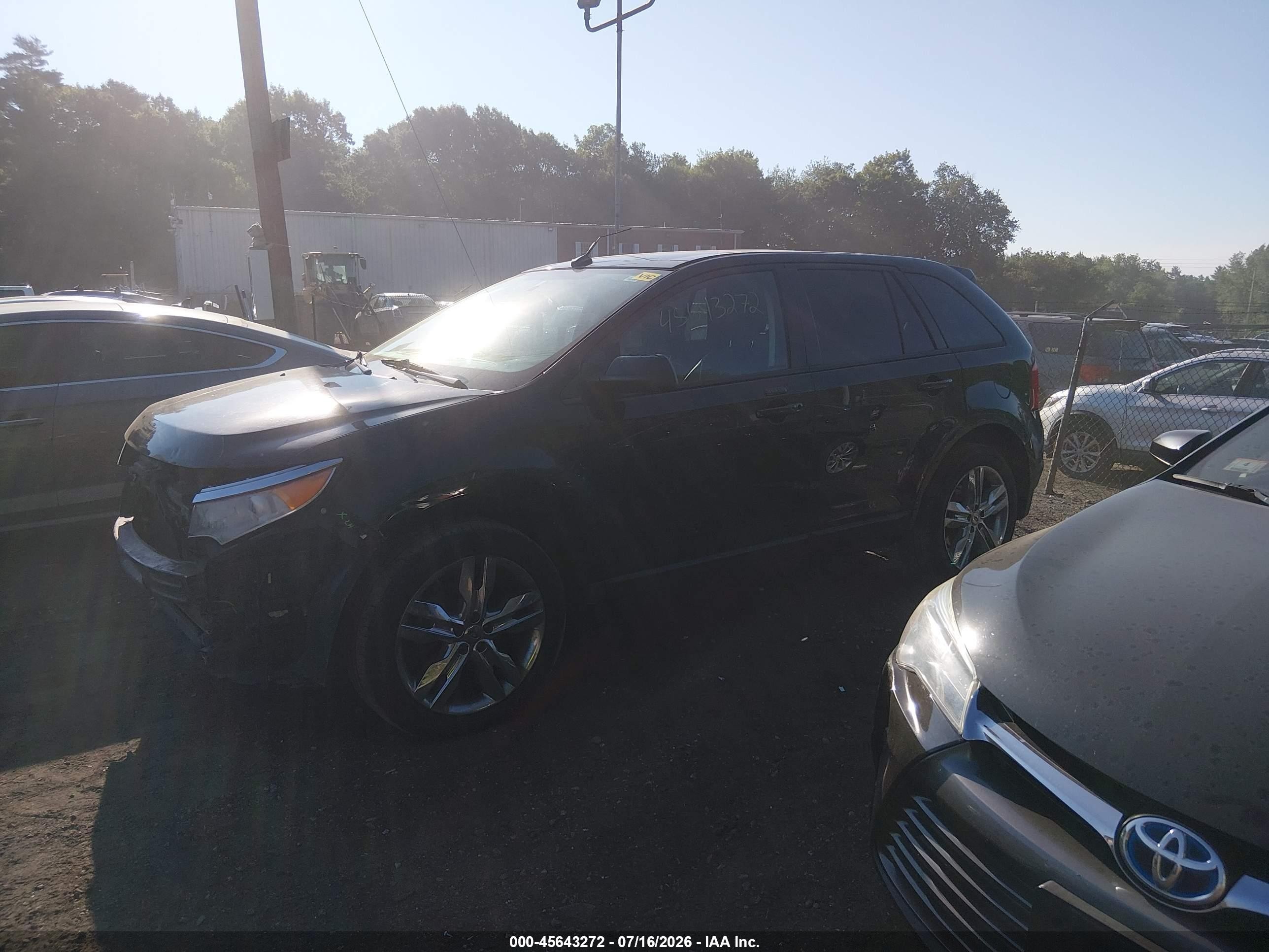 2013 Ford Edge Sel Черный vin: 2FMDK4JC9DBC20278