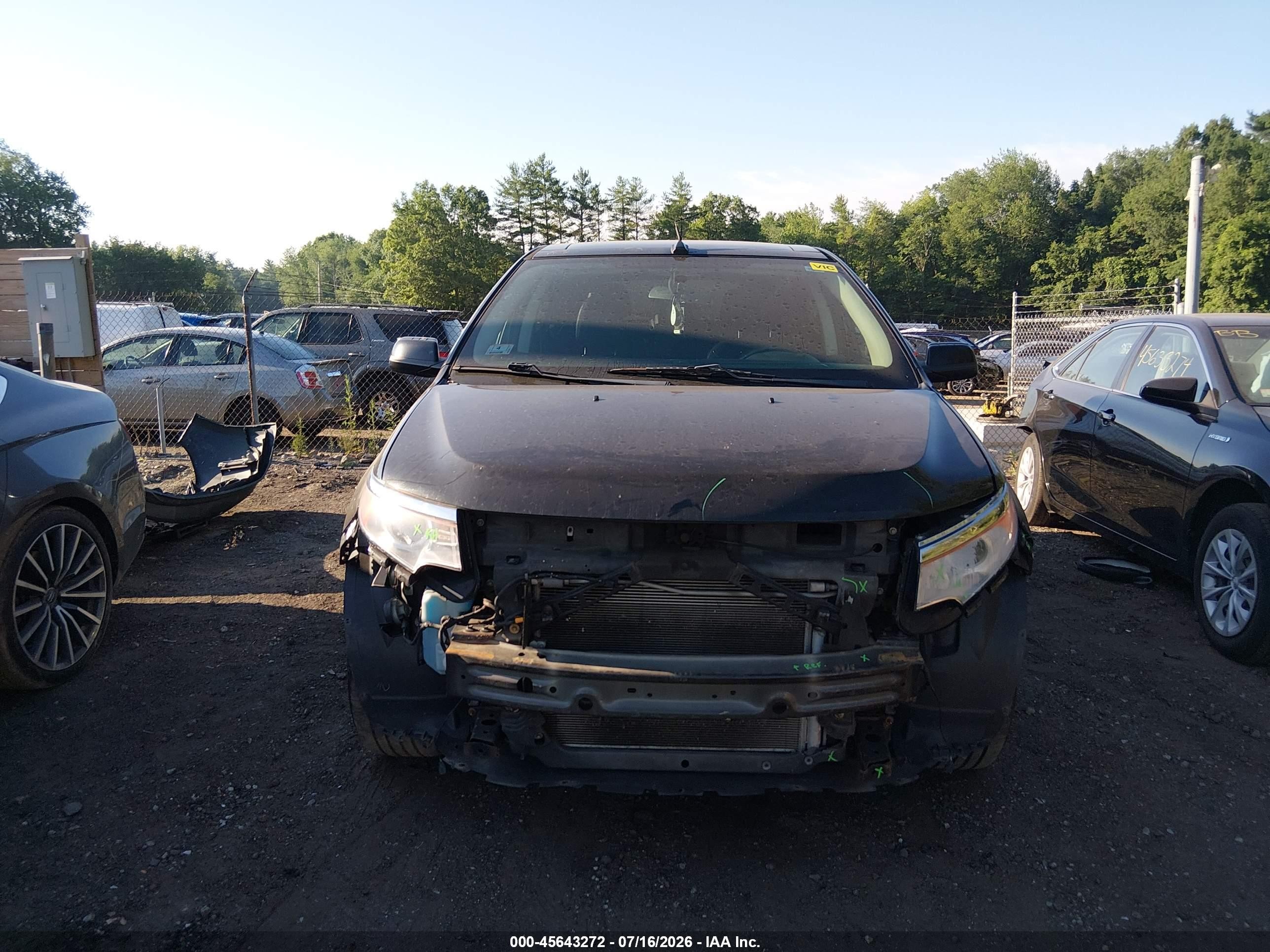 2013 Ford Edge Sel Черный vin: 2FMDK4JC9DBC20278