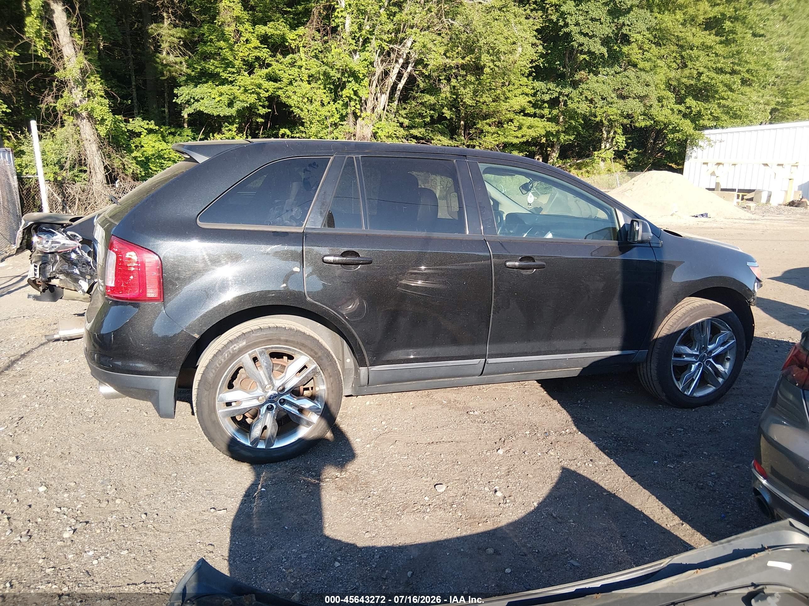 2013 Ford Edge Sel Черный vin: 2FMDK4JC9DBC20278