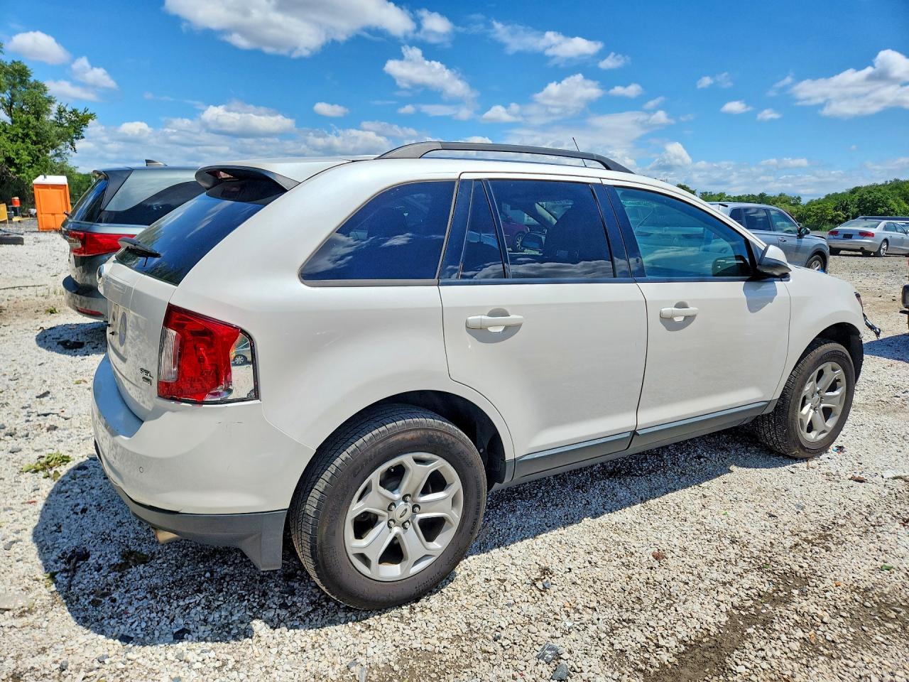 2013 Ford Edge Sel White vin: 2FMDK4JC9DBC90976