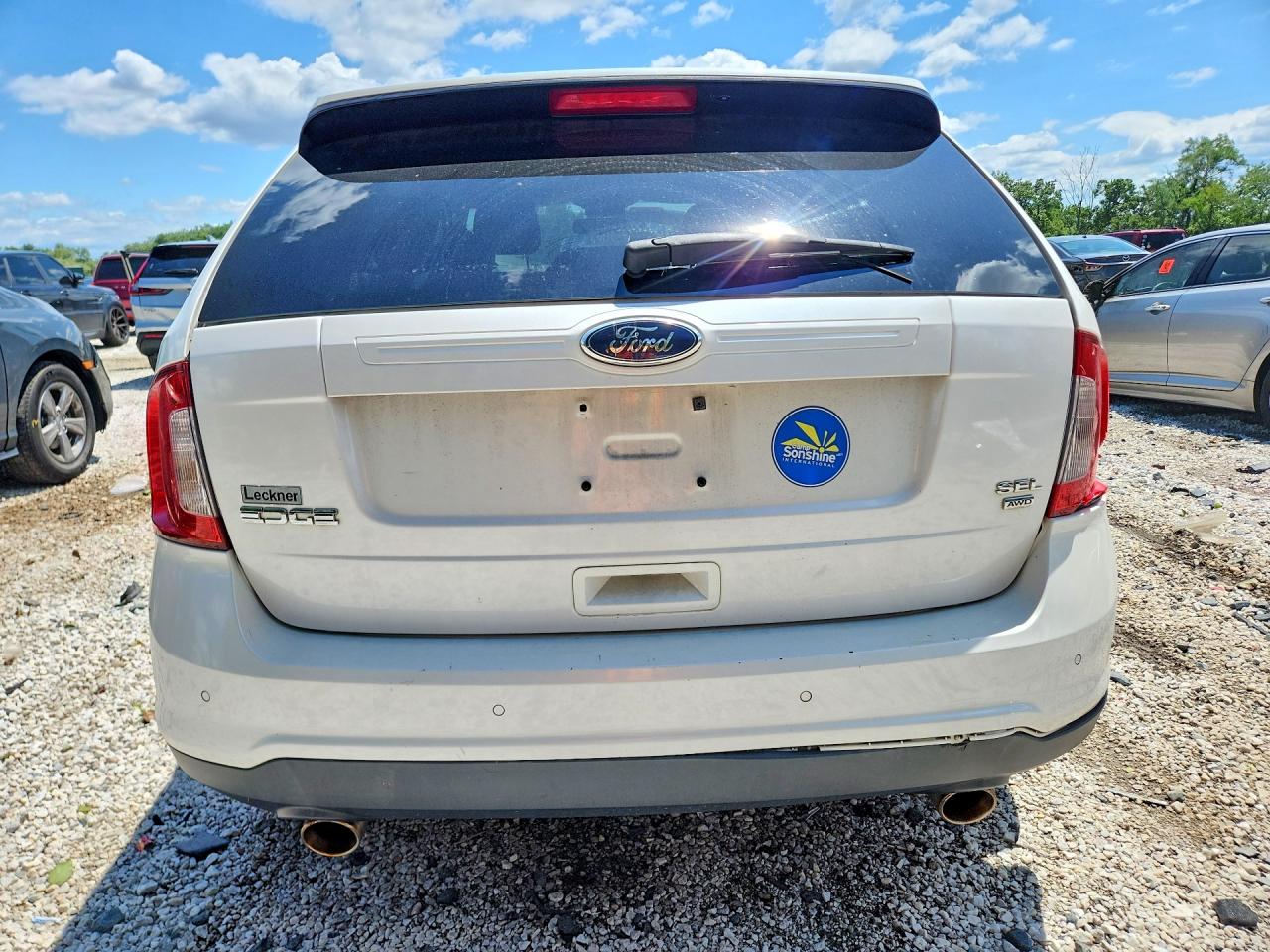 2013 Ford Edge Sel White vin: 2FMDK4JC9DBC90976