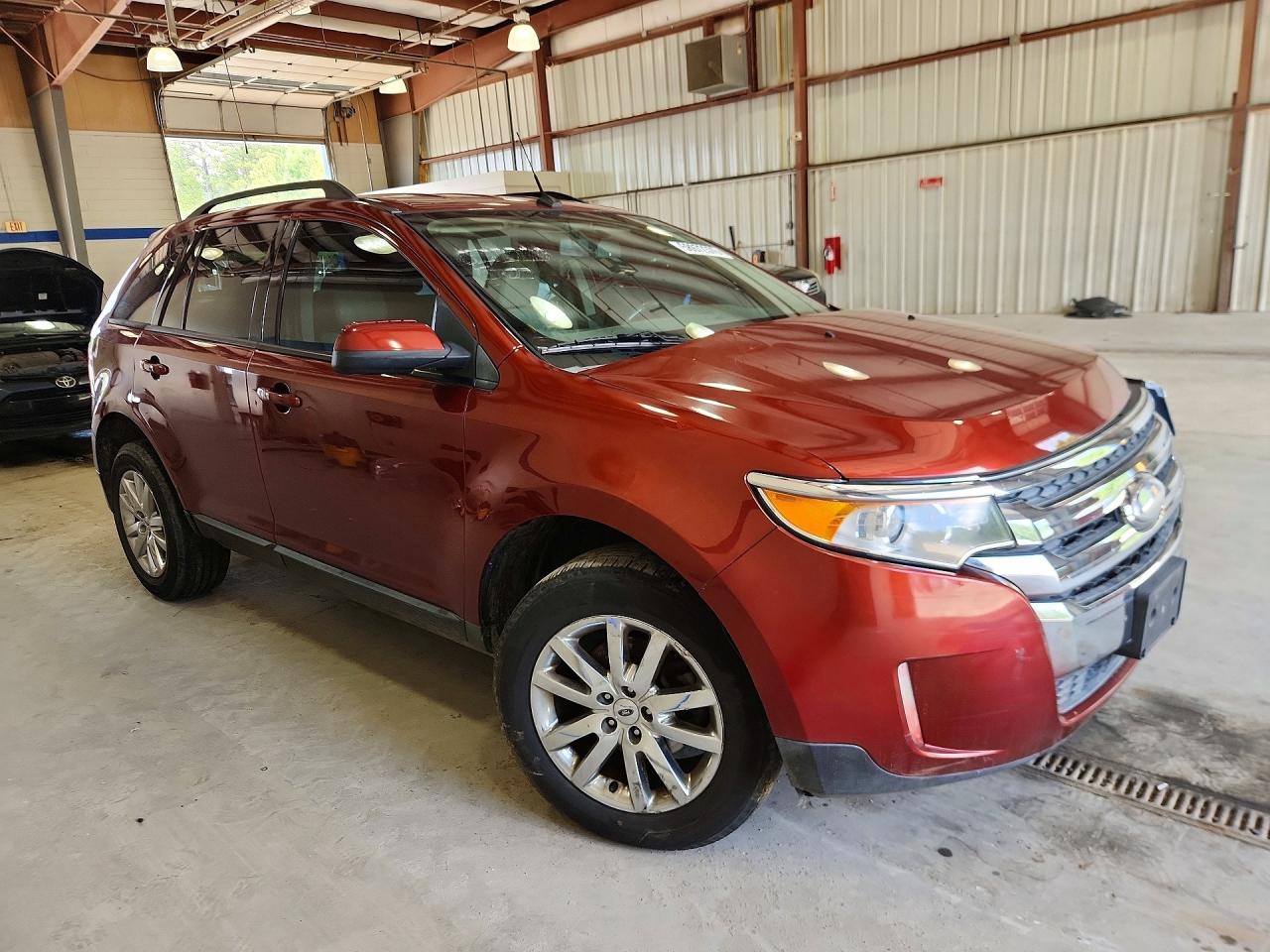 2014 Ford Edge Sel Red vin: 2FMDK4JC9EBA01239