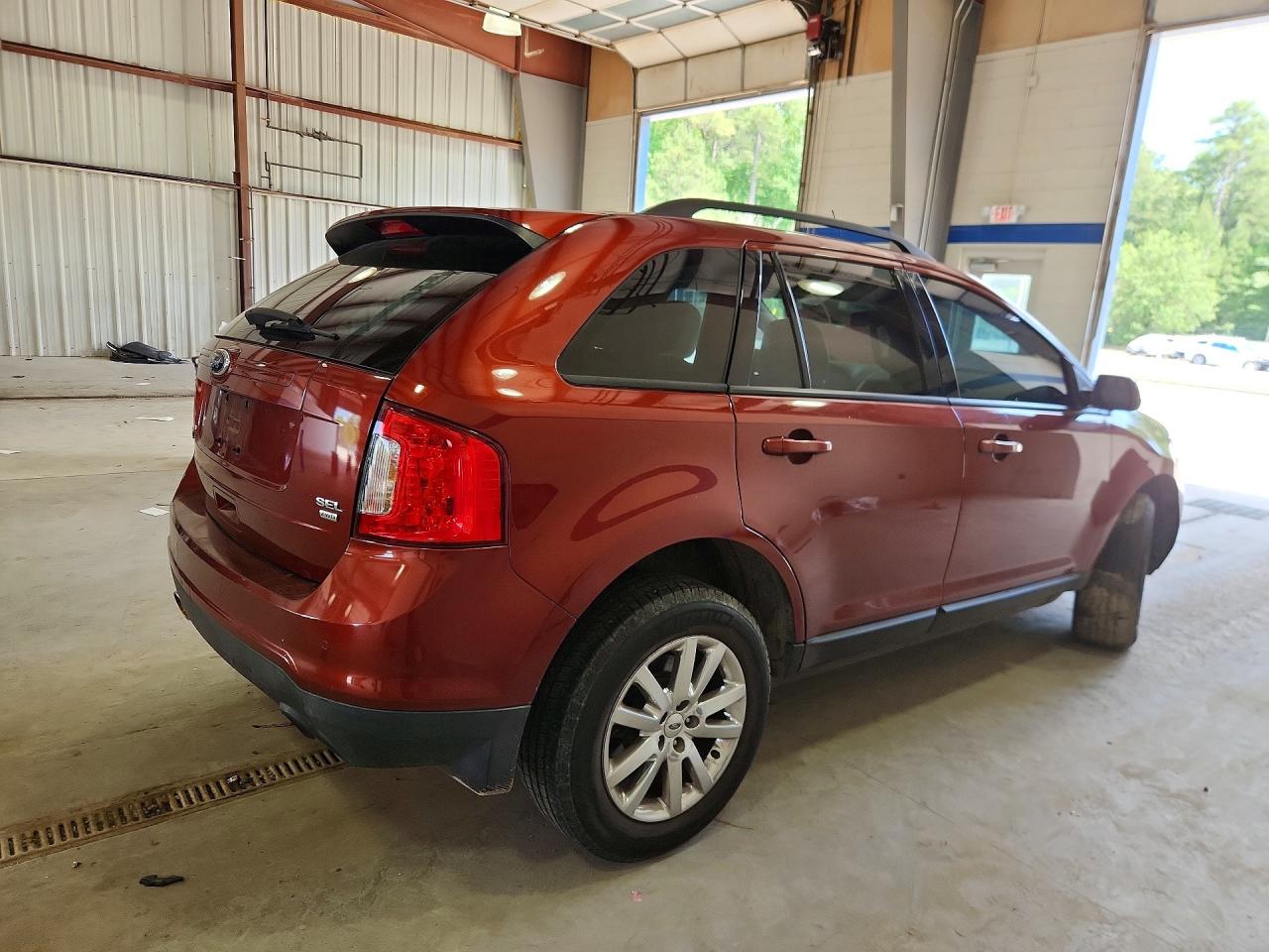 2014 Ford Edge Sel Red vin: 2FMDK4JC9EBA01239