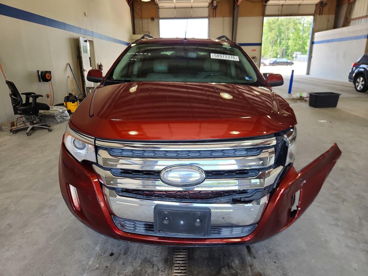 2014 Ford Edge Sel Red vin: 2FMDK4JC9EBA01239
