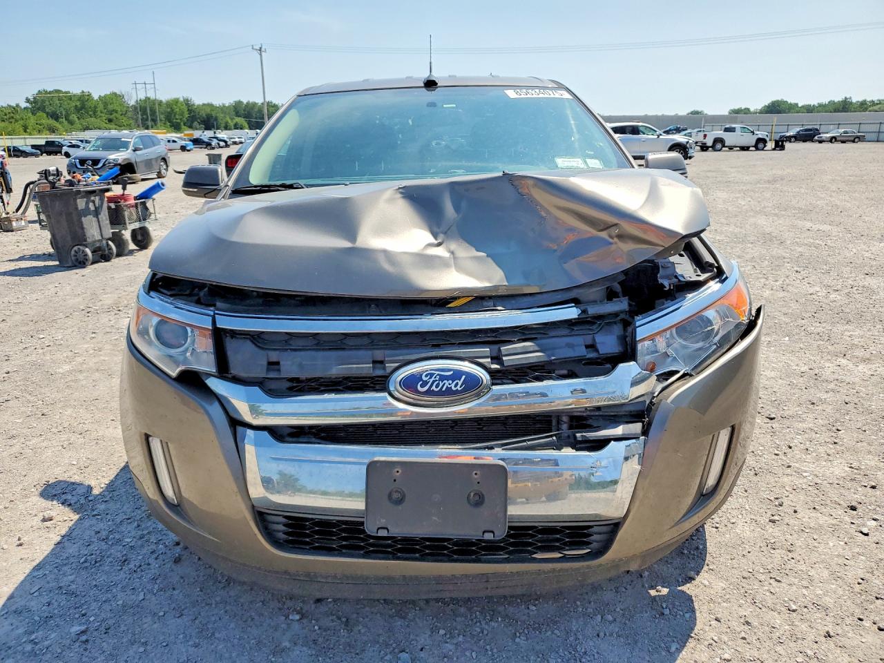 2014 Ford Edge Sel Желто-коричневый vin: 2FMDK4JC9EBA57603