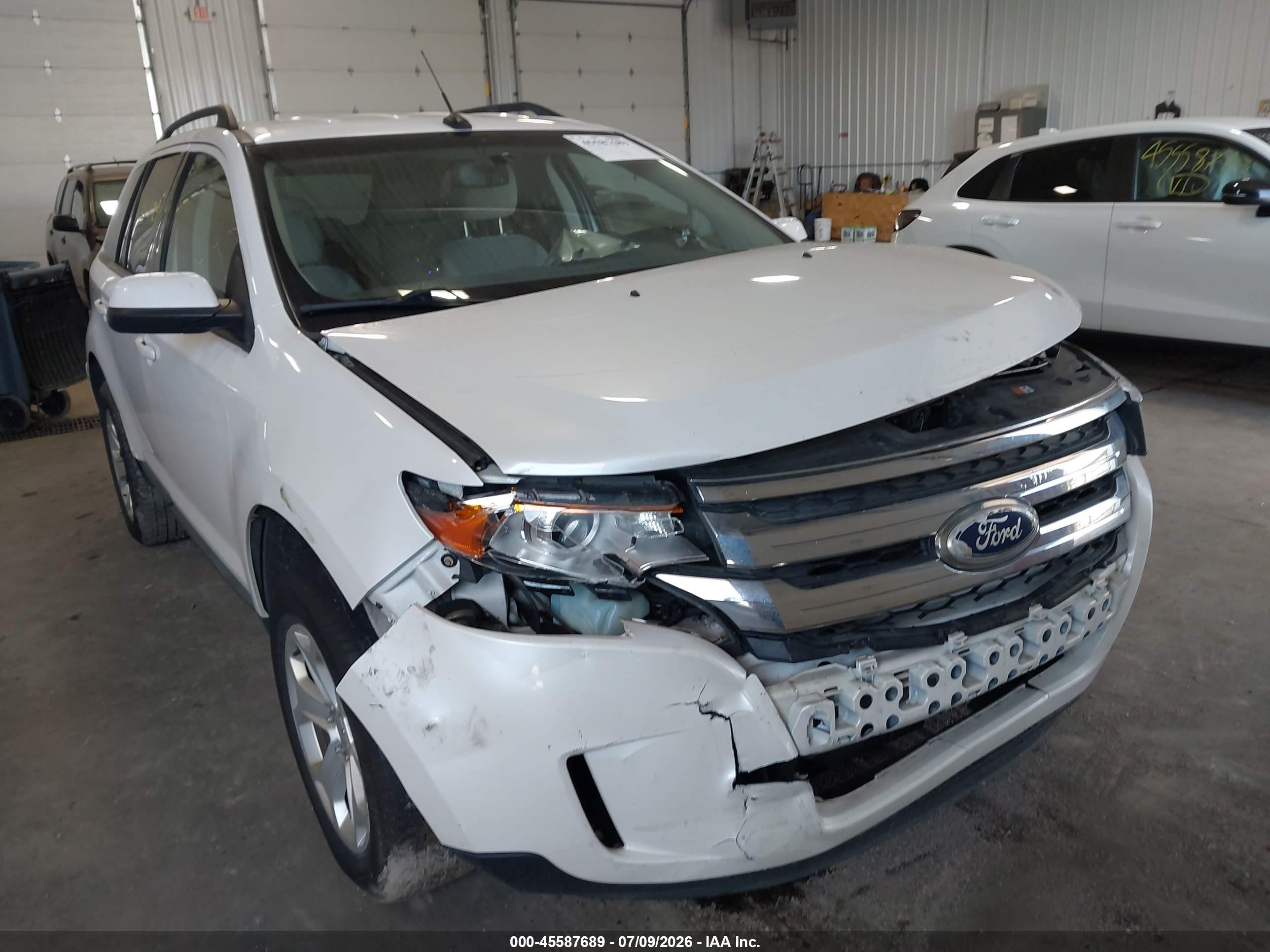 2014 Ford Edge Sel Белый vin: 2FMDK4JC9EBA68701