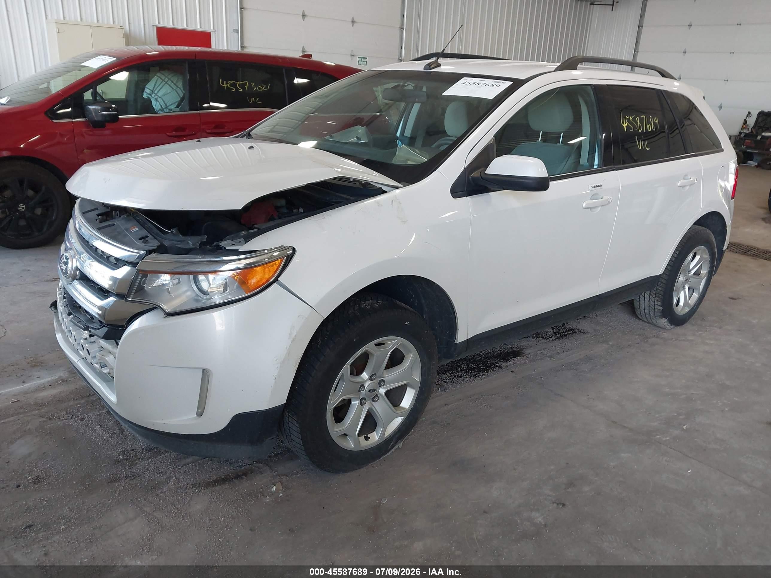 2014 Ford Edge Sel Белый vin: 2FMDK4JC9EBA68701