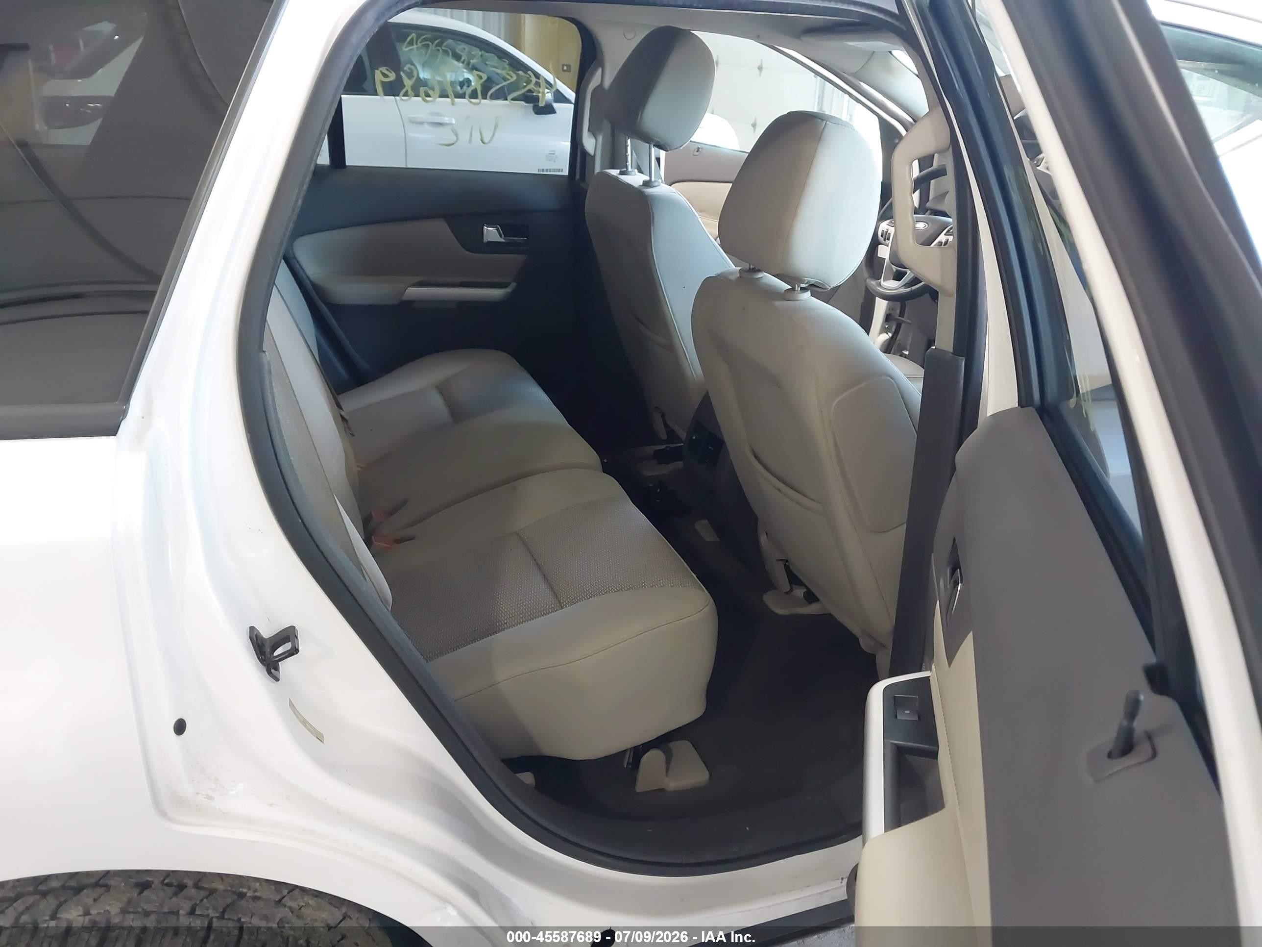 2014 Ford Edge Sel Белый vin: 2FMDK4JC9EBA68701