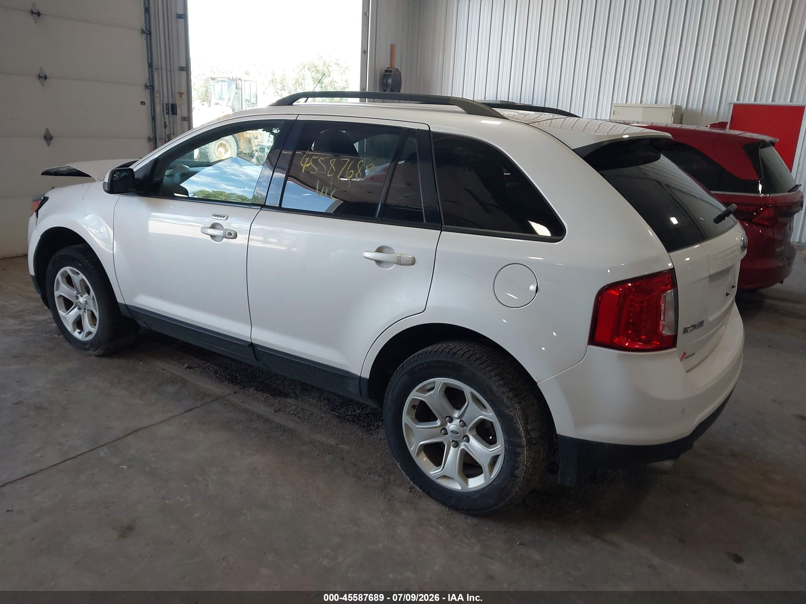 2014 Ford Edge Sel Белый vin: 2FMDK4JC9EBA68701