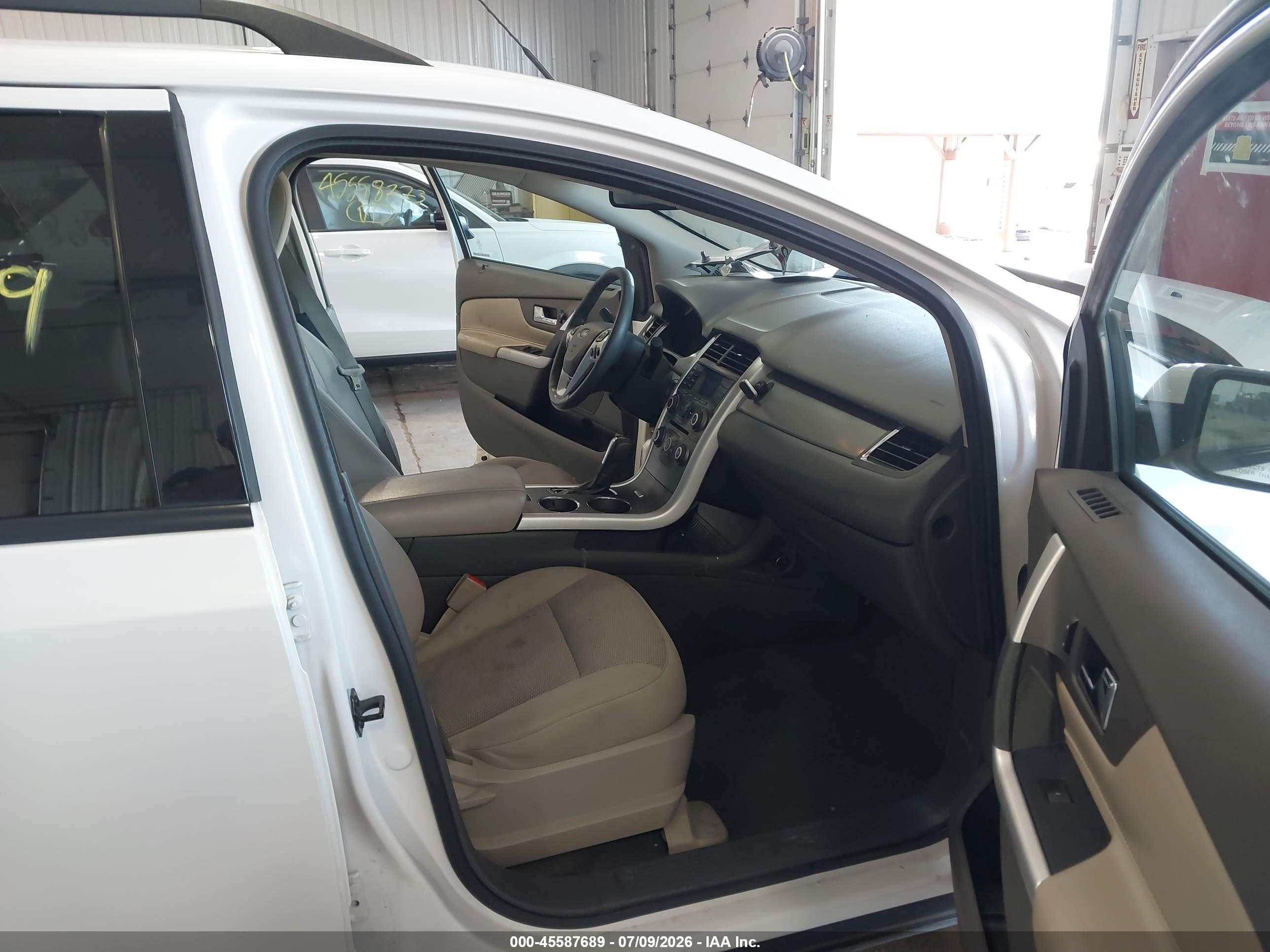 2014 Ford Edge Sel Белый vin: 2FMDK4JC9EBA68701