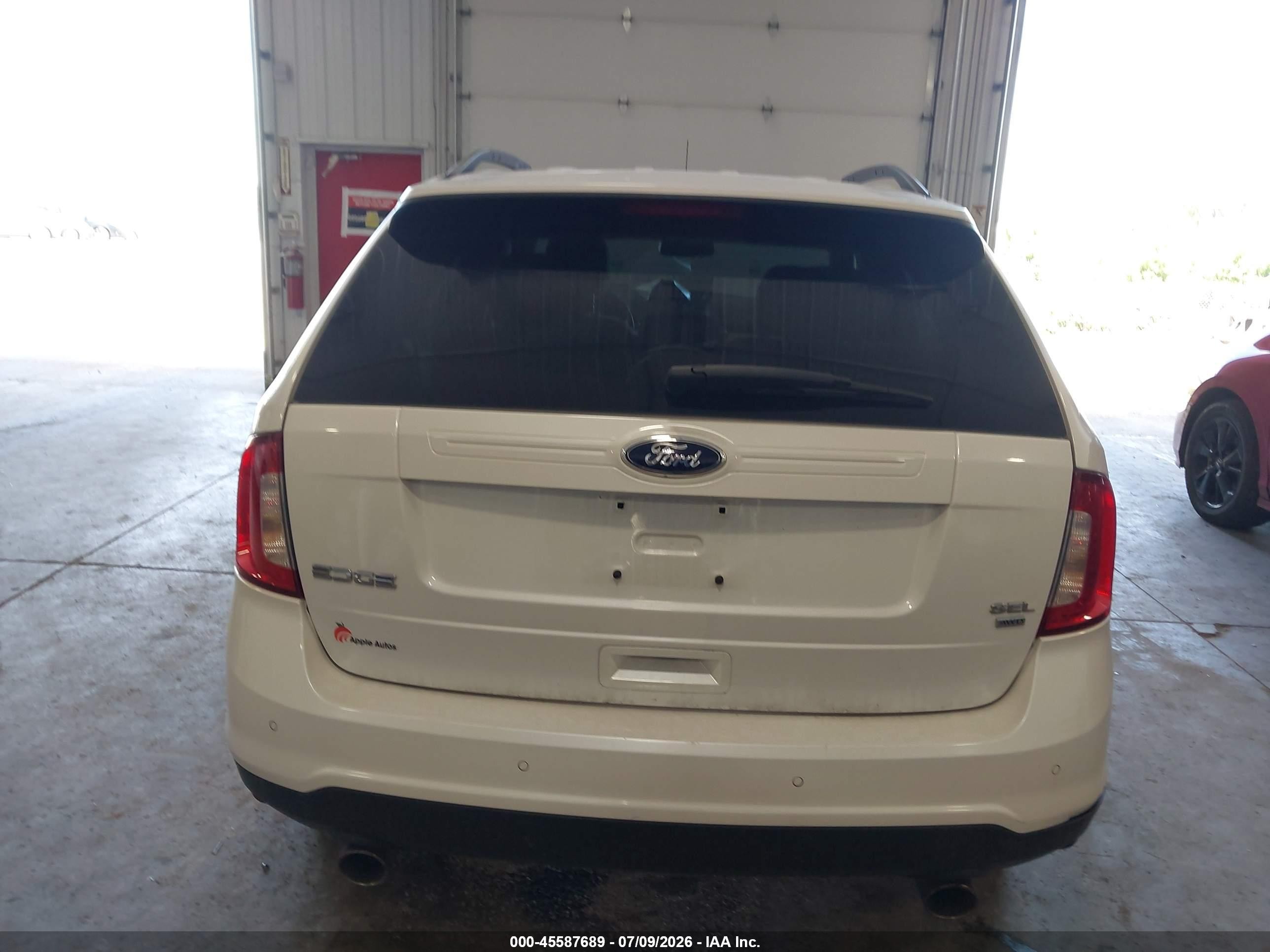 2014 Ford Edge Sel Белый vin: 2FMDK4JC9EBA68701