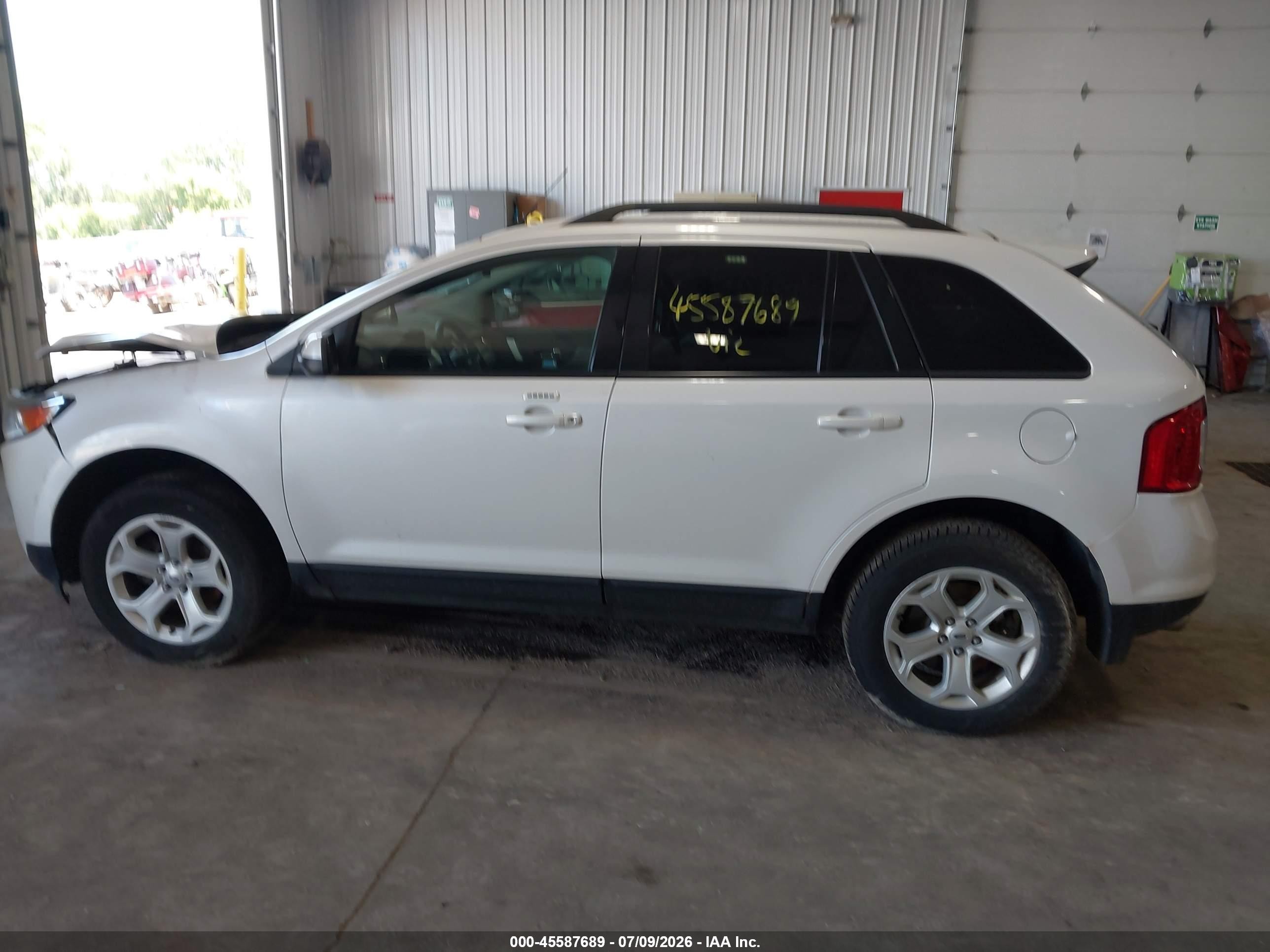2014 Ford Edge Sel Белый vin: 2FMDK4JC9EBA68701