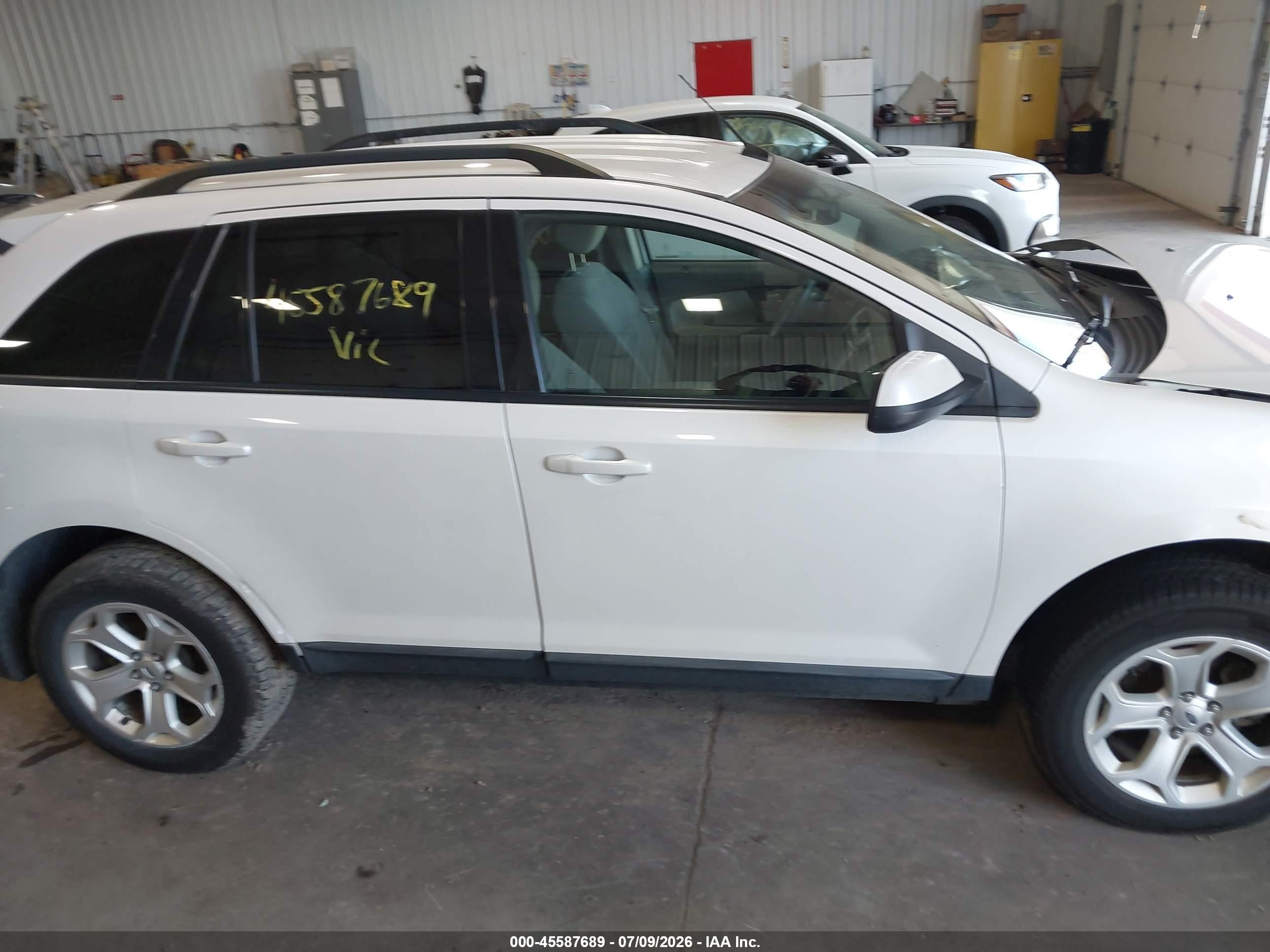 2014 Ford Edge Sel Белый vin: 2FMDK4JC9EBA68701