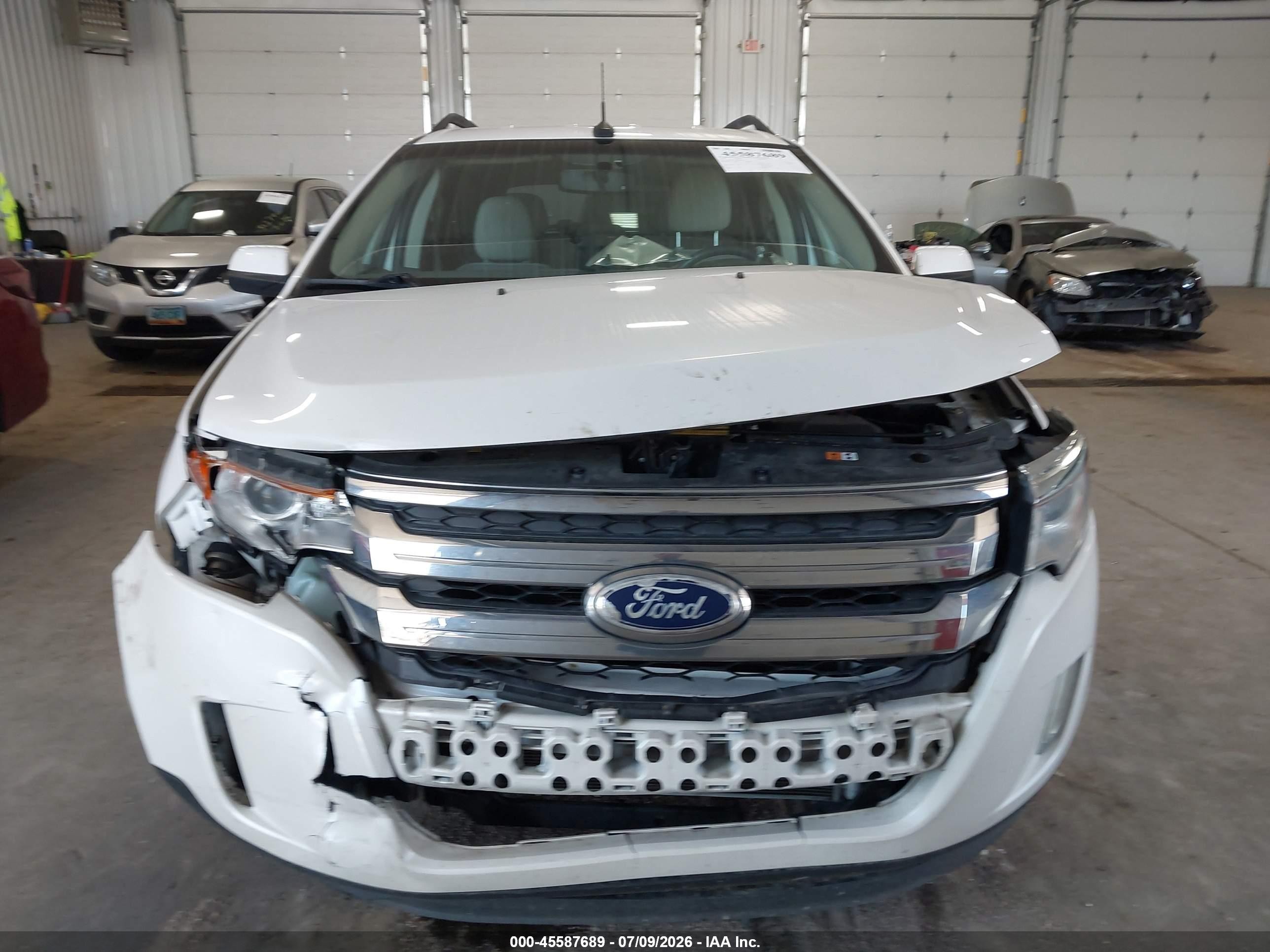 2014 Ford Edge Sel Белый vin: 2FMDK4JC9EBA68701