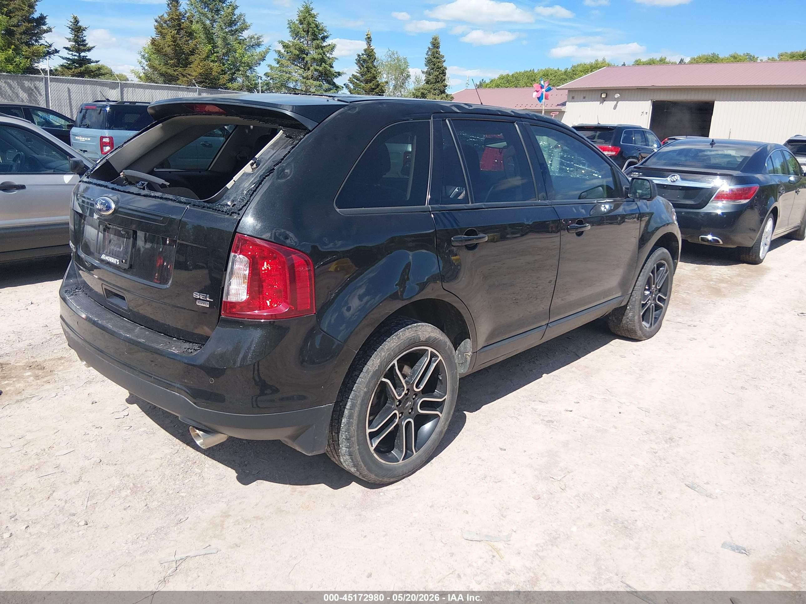2014 Ford Edge Sel Black vin: 2FMDK4JC9EBA72831