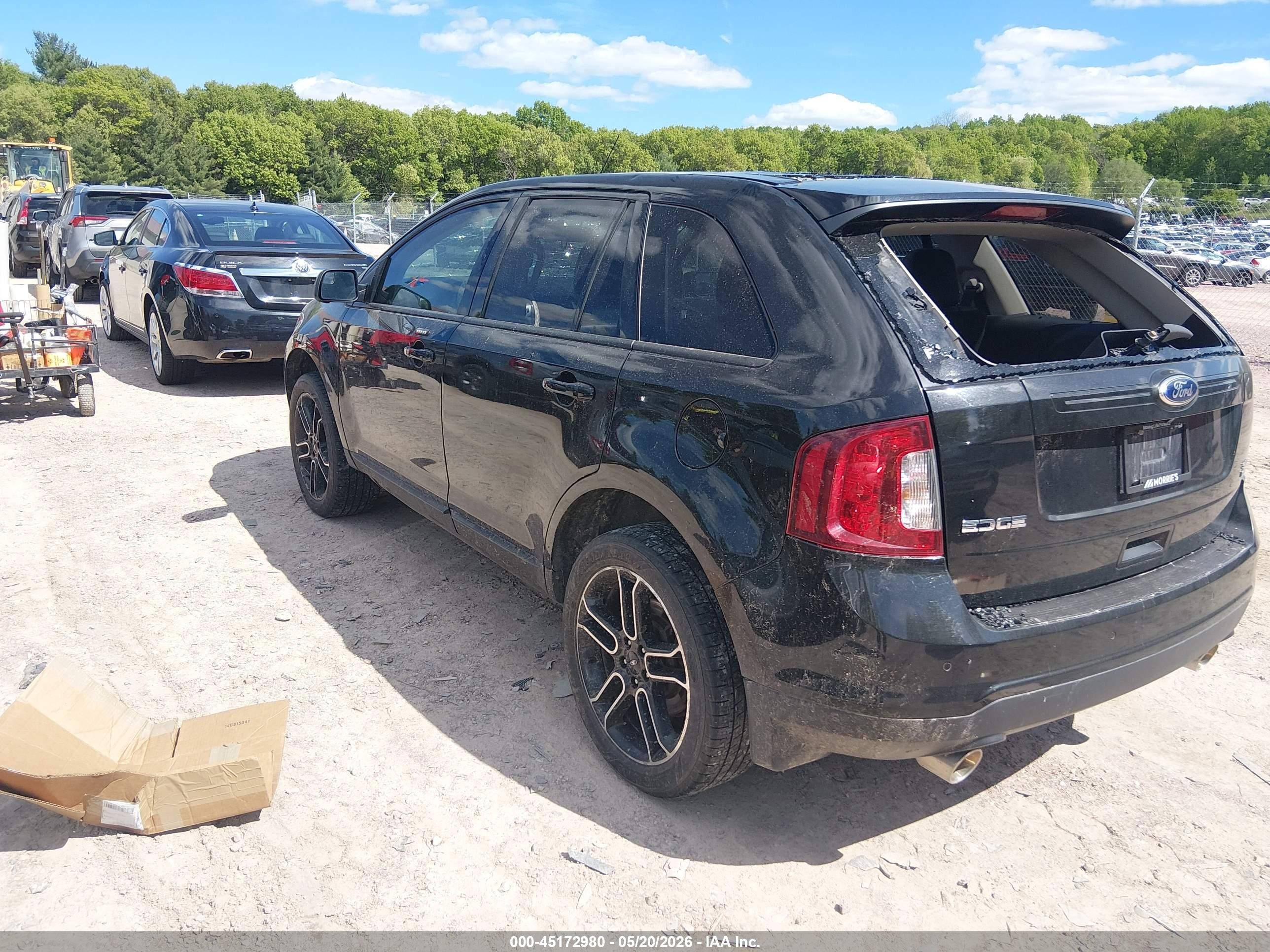 2014 Ford Edge Sel Black vin: 2FMDK4JC9EBA72831