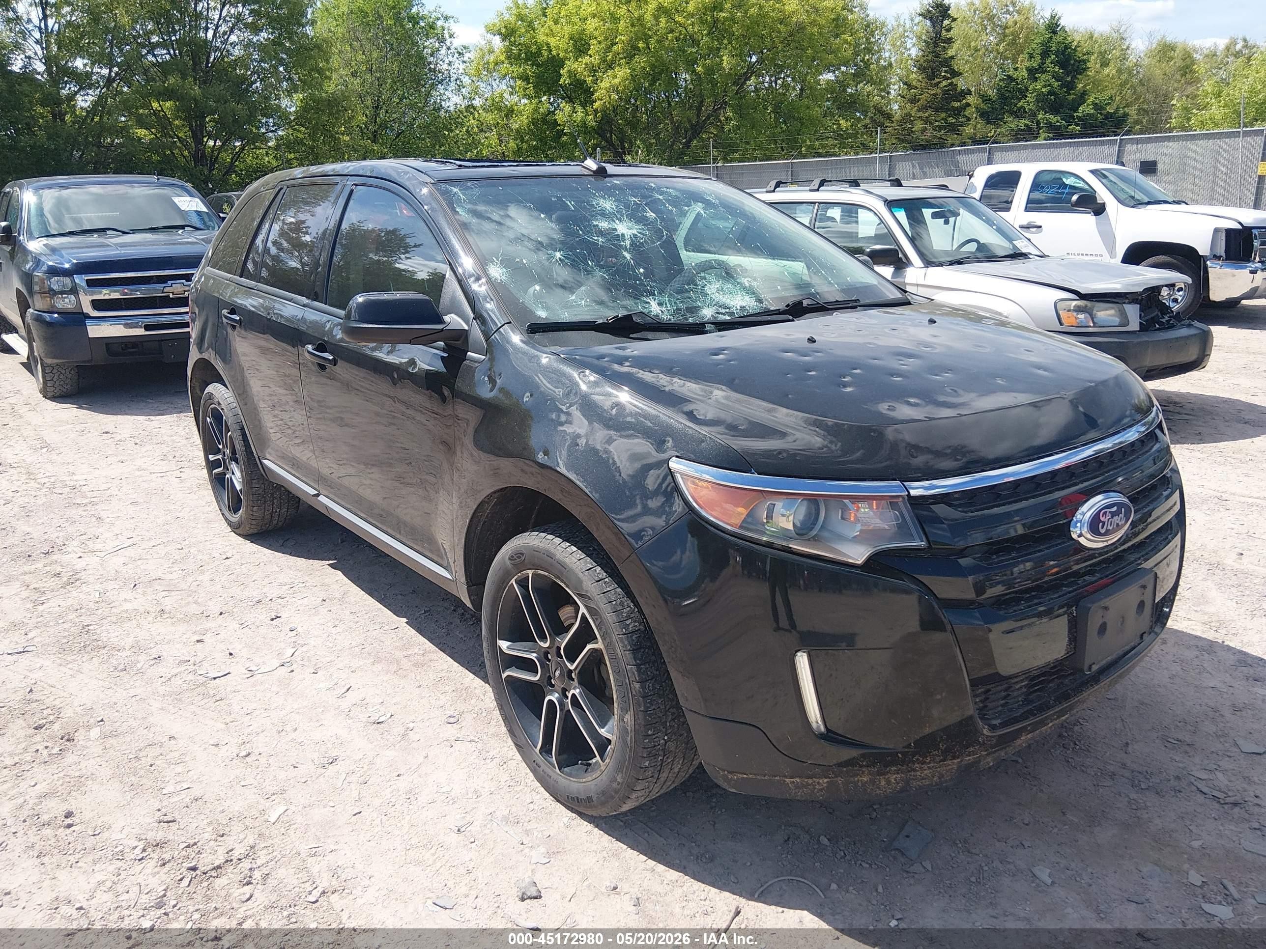 2014 Ford Edge Sel Black vin: 2FMDK4JC9EBA72831