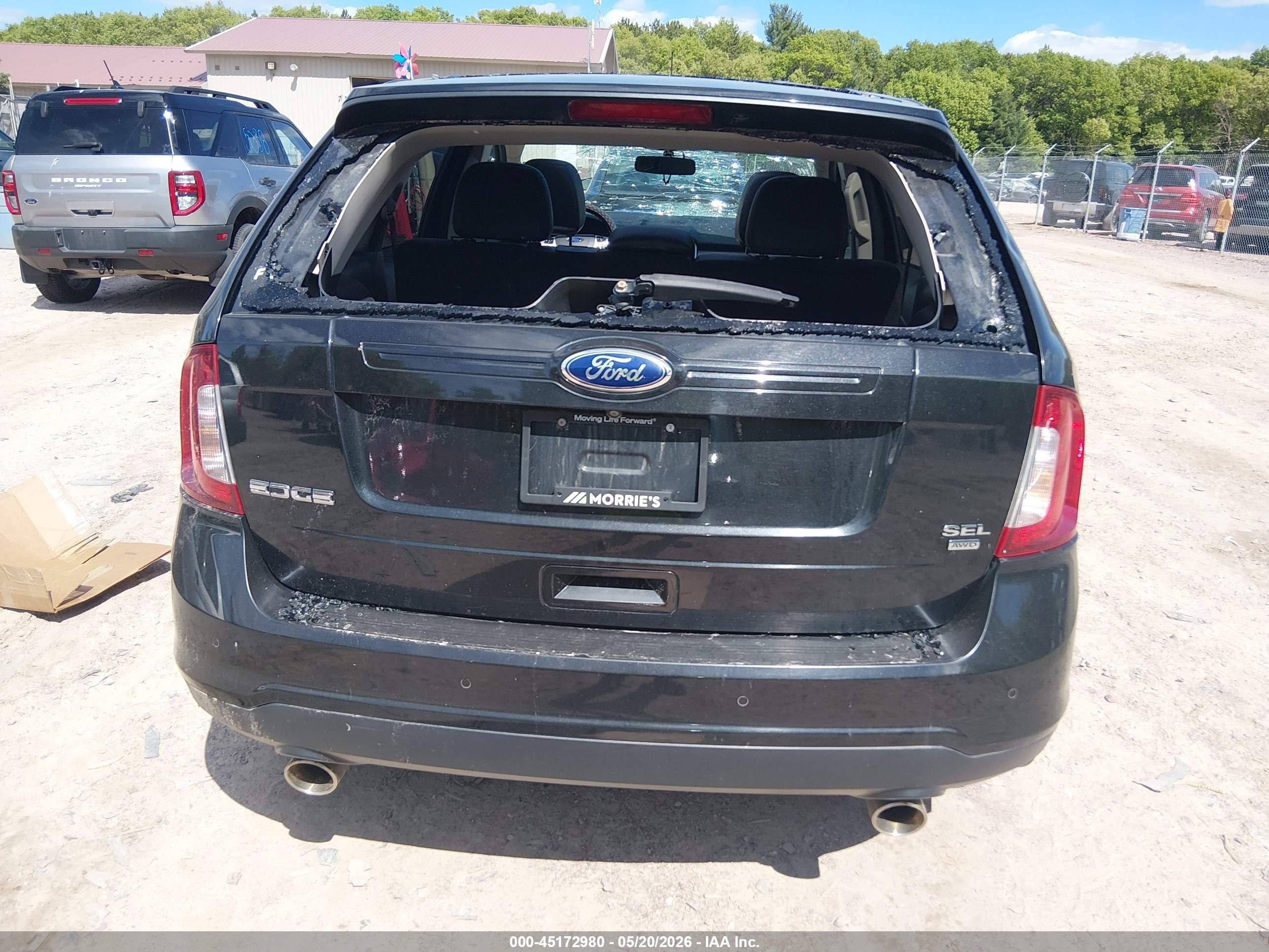 2014 Ford Edge Sel Black vin: 2FMDK4JC9EBA72831