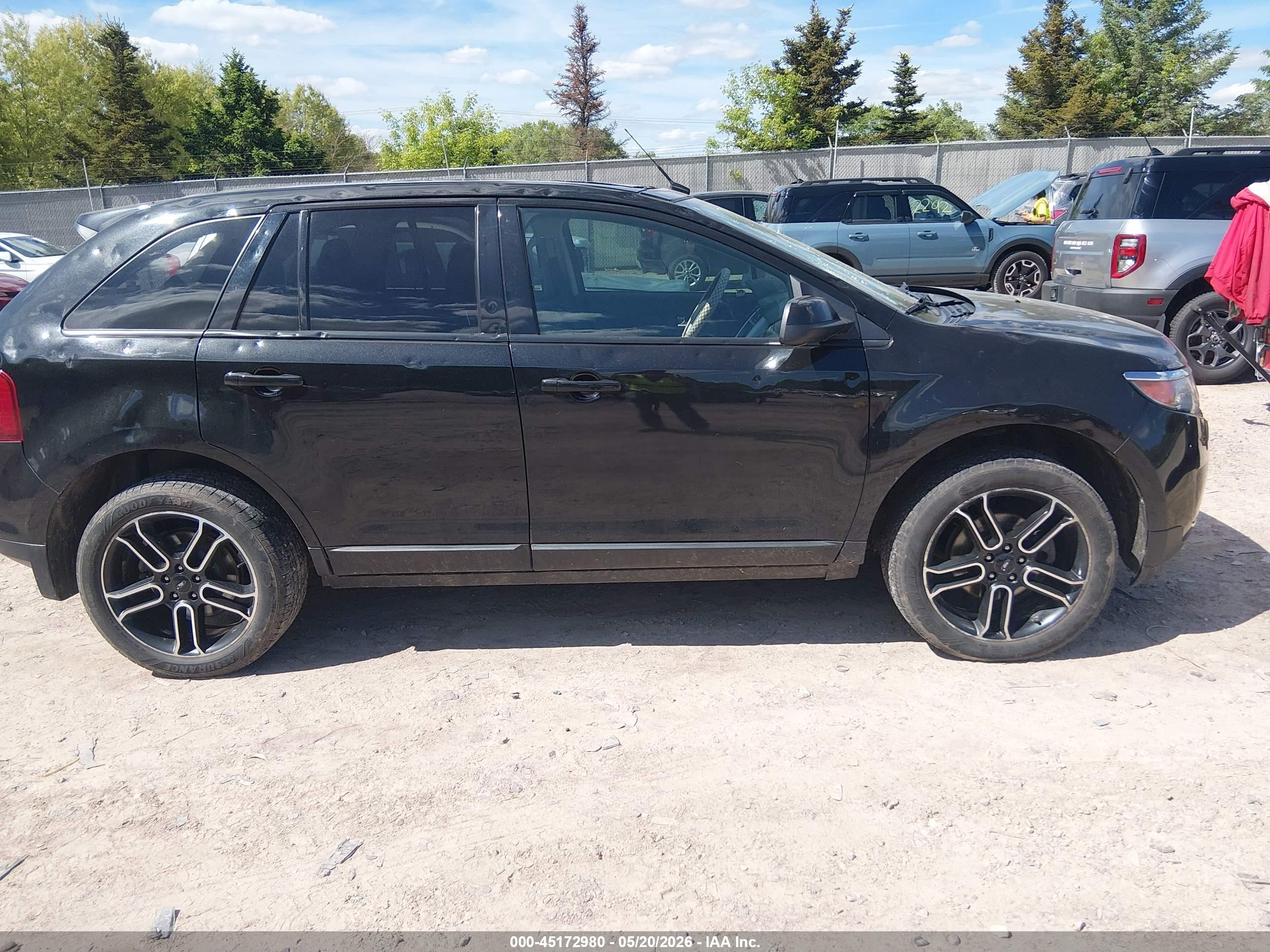 2014 Ford Edge Sel Black vin: 2FMDK4JC9EBA72831