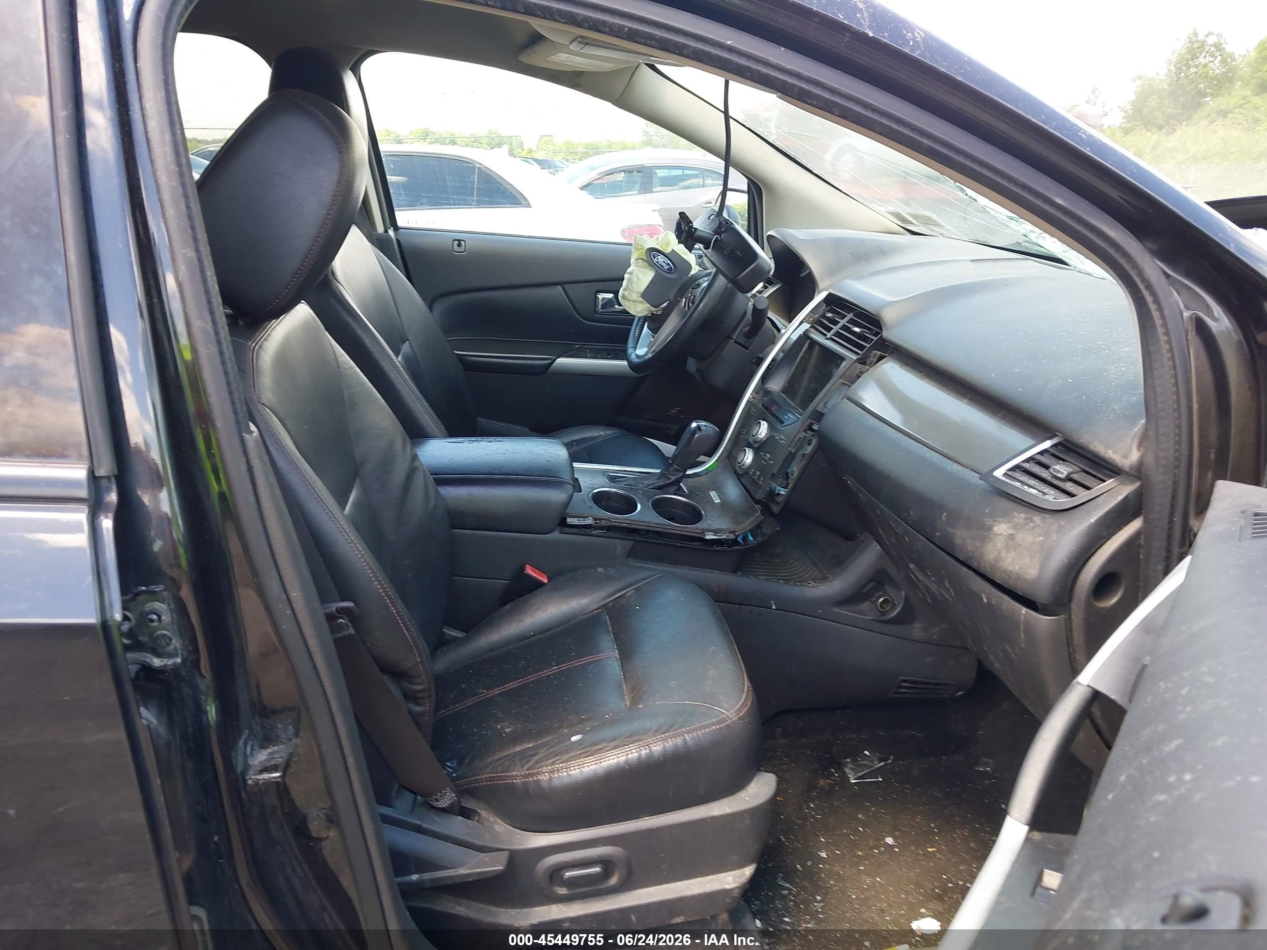 2014 Ford Edge Sel Черный vin: 2FMDK4JC9EBA74370