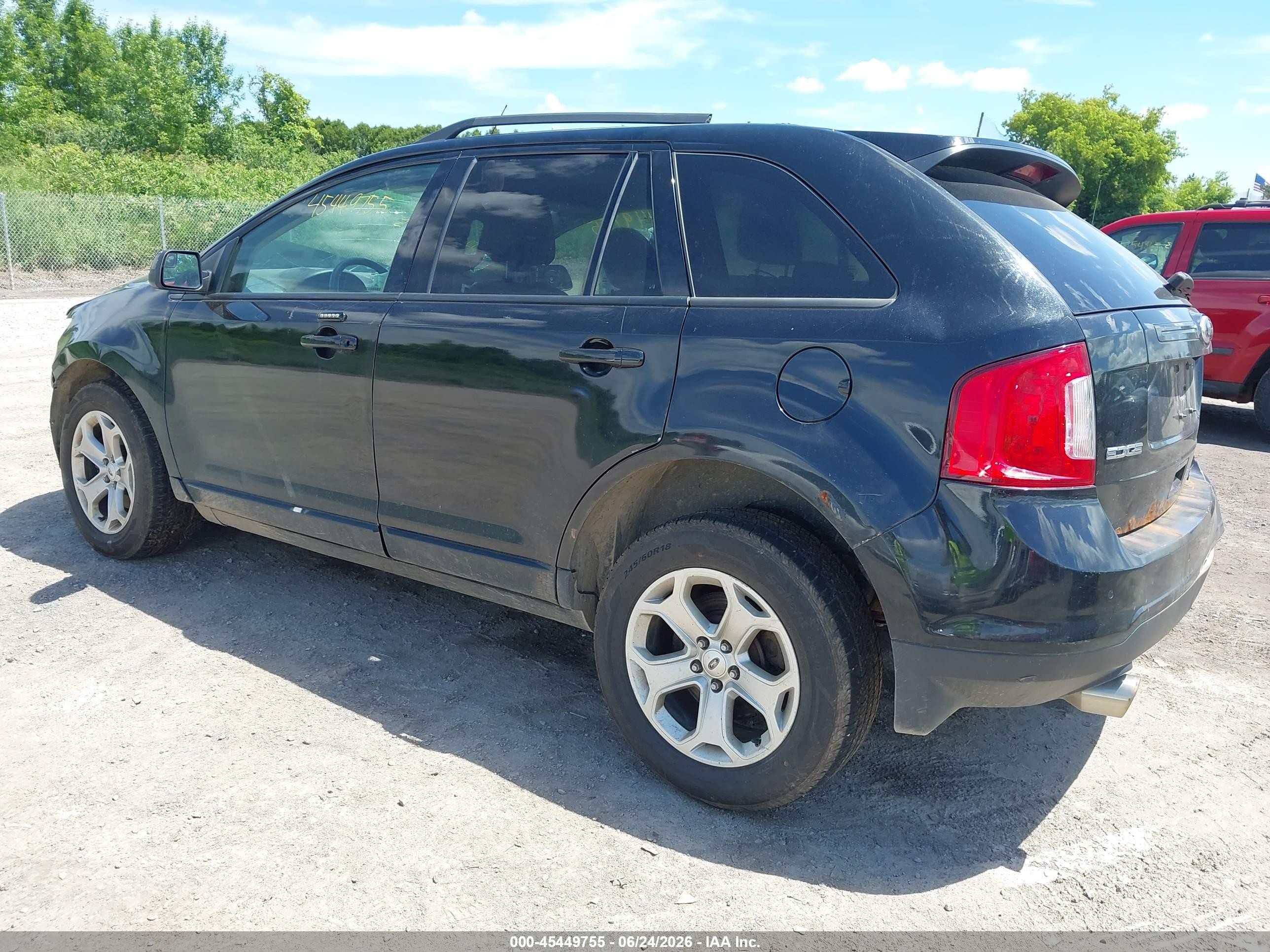 2014 Ford Edge Sel Черный vin: 2FMDK4JC9EBA74370