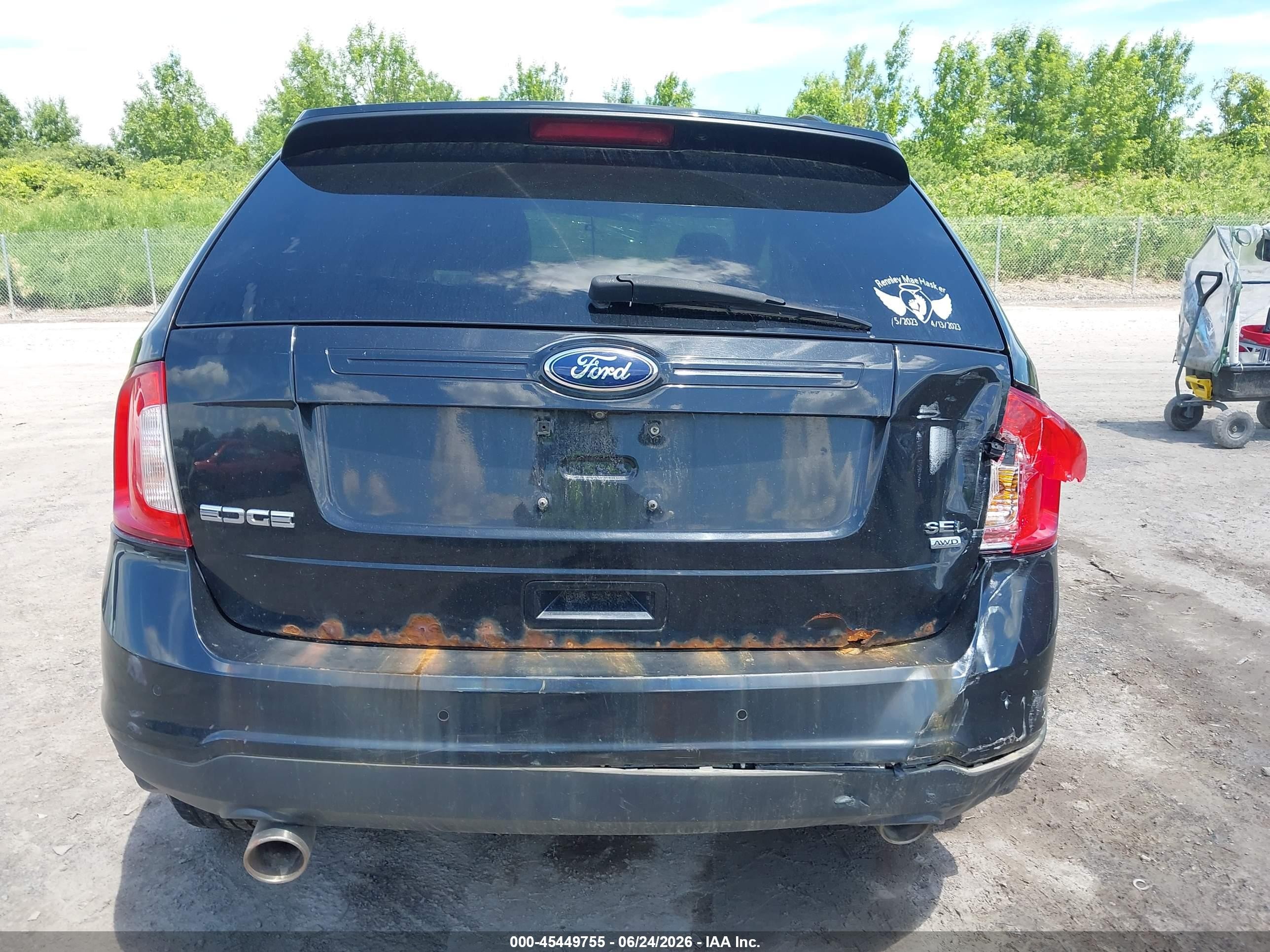 2014 Ford Edge Sel Черный vin: 2FMDK4JC9EBA74370