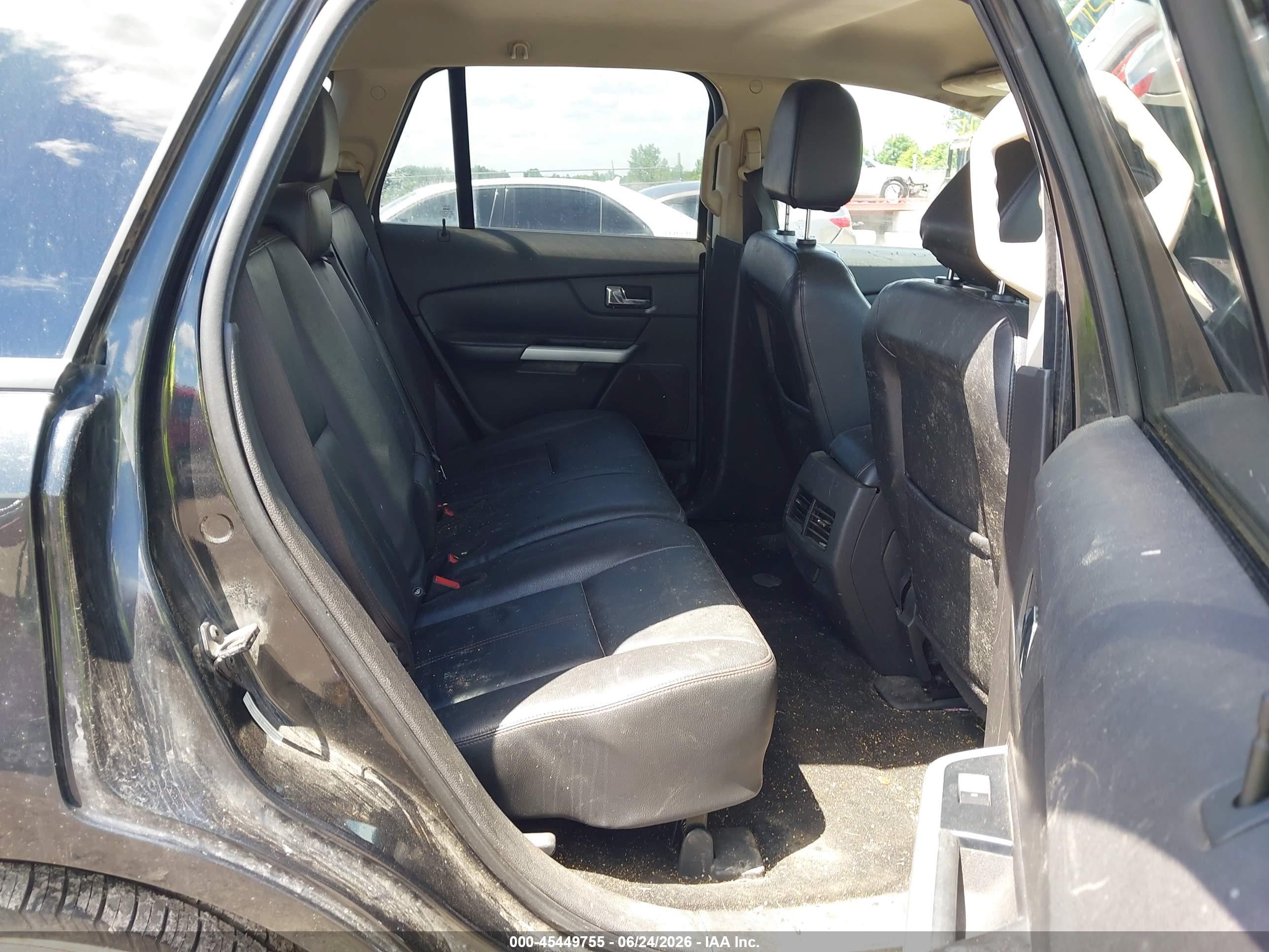 2014 Ford Edge Sel Черный vin: 2FMDK4JC9EBA74370
