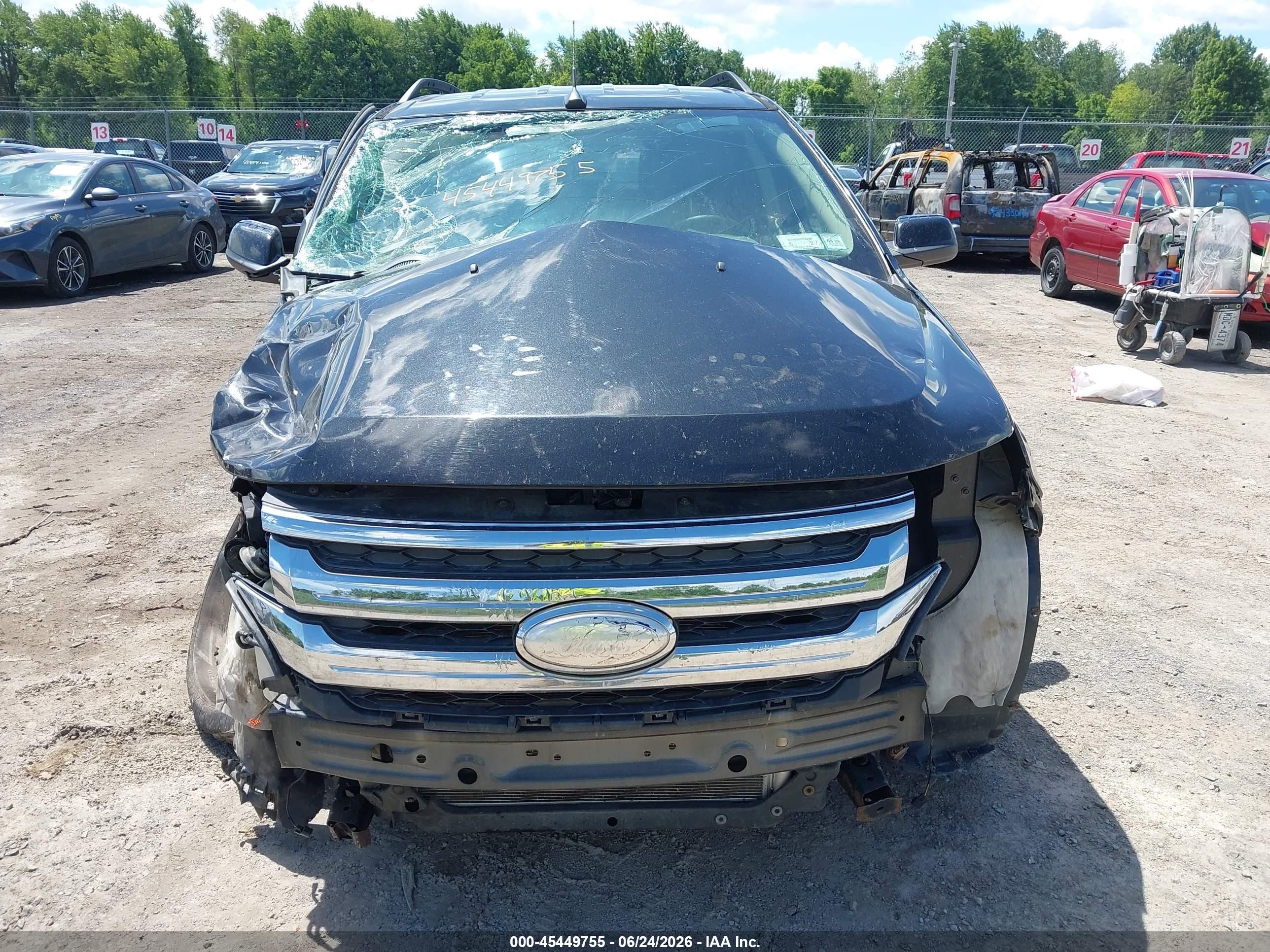 2014 Ford Edge Sel Черный vin: 2FMDK4JC9EBA74370